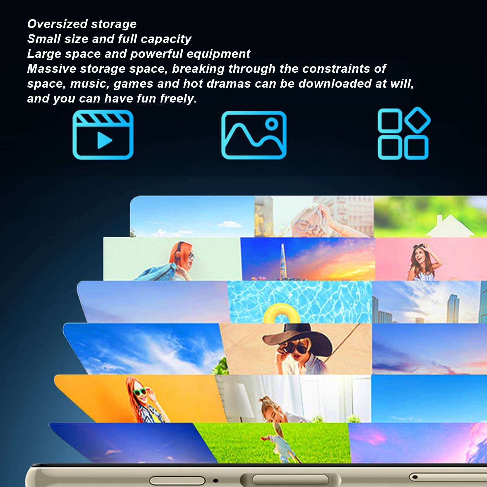 3.5 Inch Mini 4G Smart Phone, 3GB 32GB Dual Cards Dual Standby Mobile Phone for, Facial Fingerprint Unlocking Cell Phone for Students (Black) 5