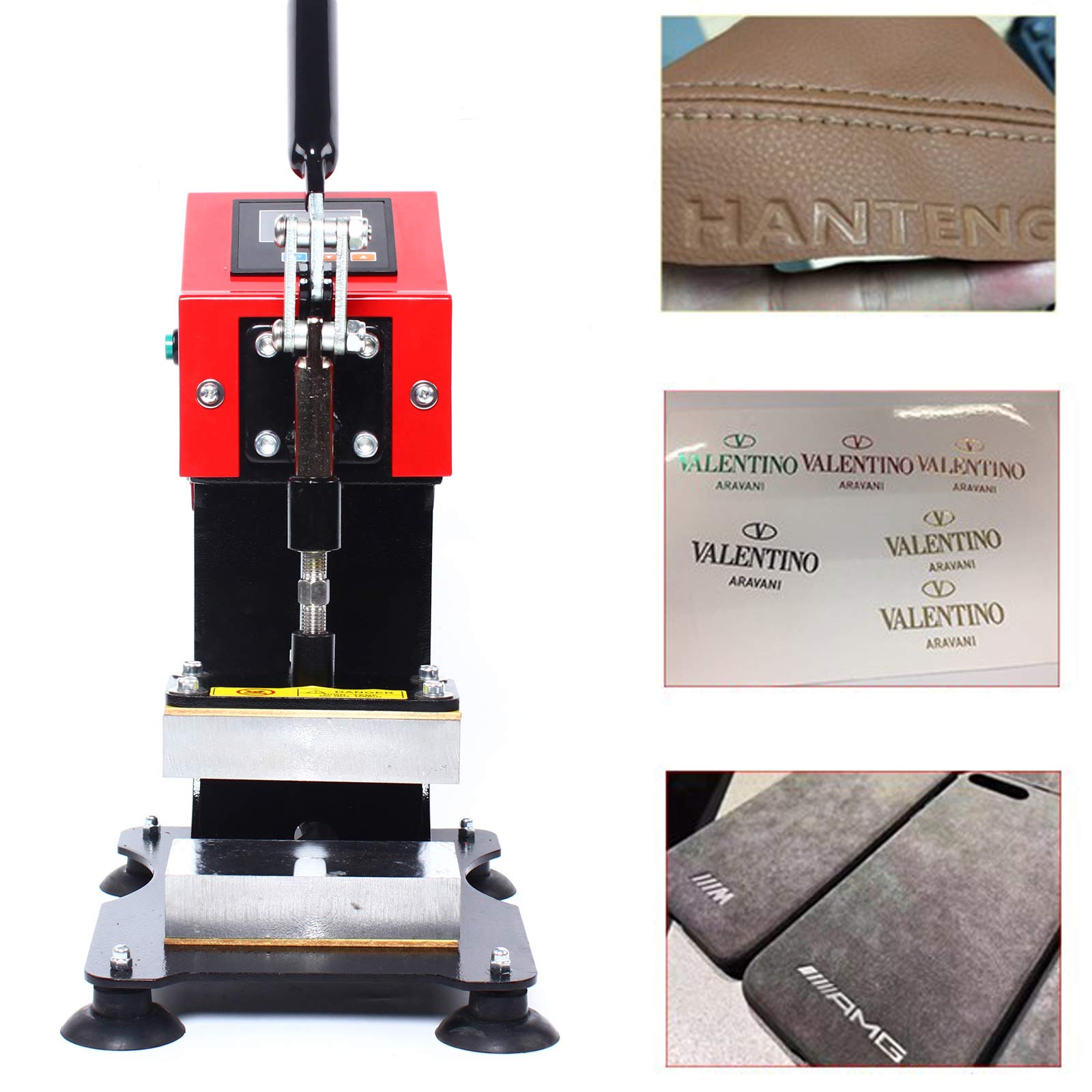 PROYONGOO 900w 110v Heat Press Machine, Portable Double Plate Aluminium Plus Manual Hot Stamping Machine Printer, Mini Heat Press Hot Stamping Machine for Printing Heat Transfer Equipment 5