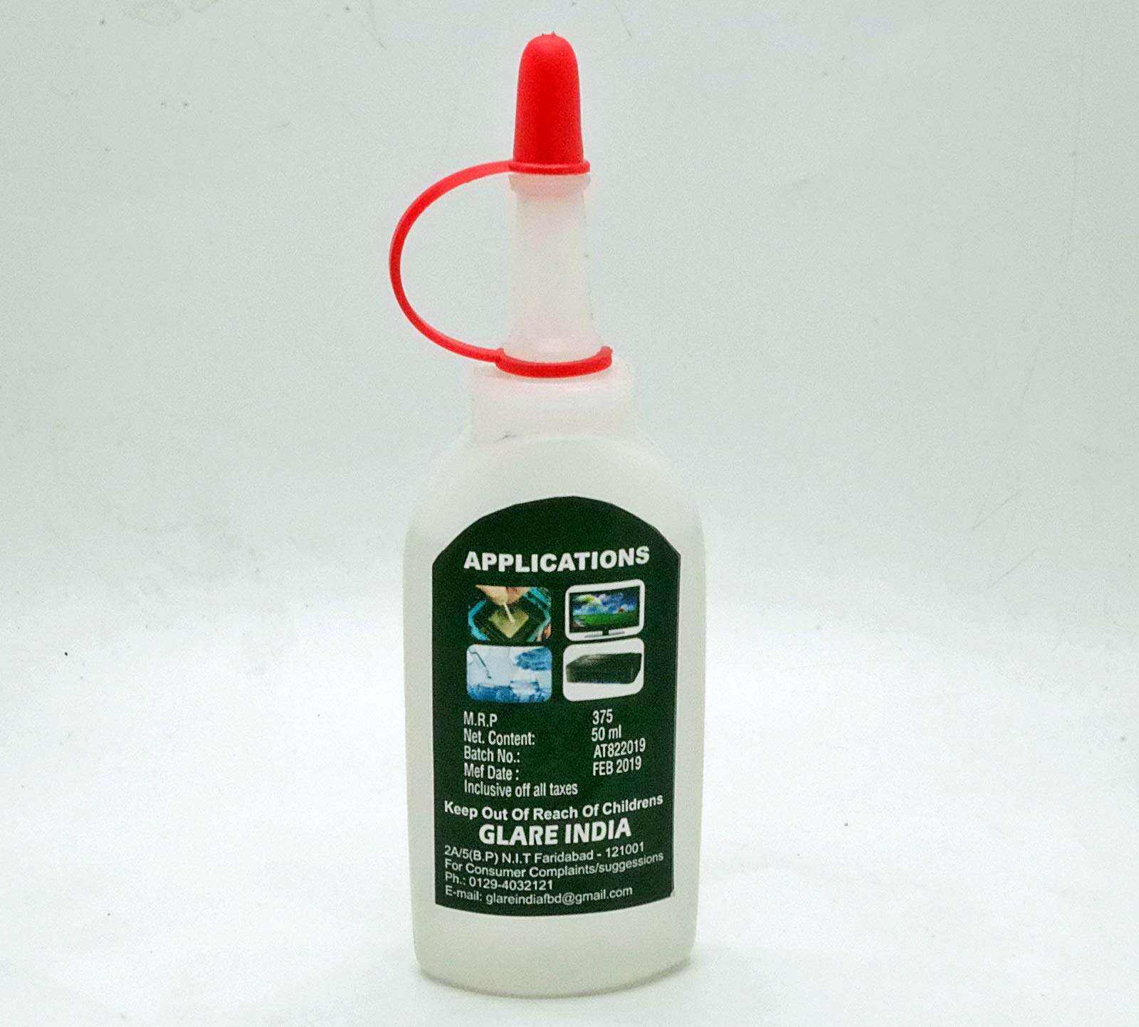 GLARE INDIA 99% Isopropyl IPA Surface Cleaner for Mobiles/Laptops/LCD Monitors and Electronic Boards in Easy Dispenser Bottles 3