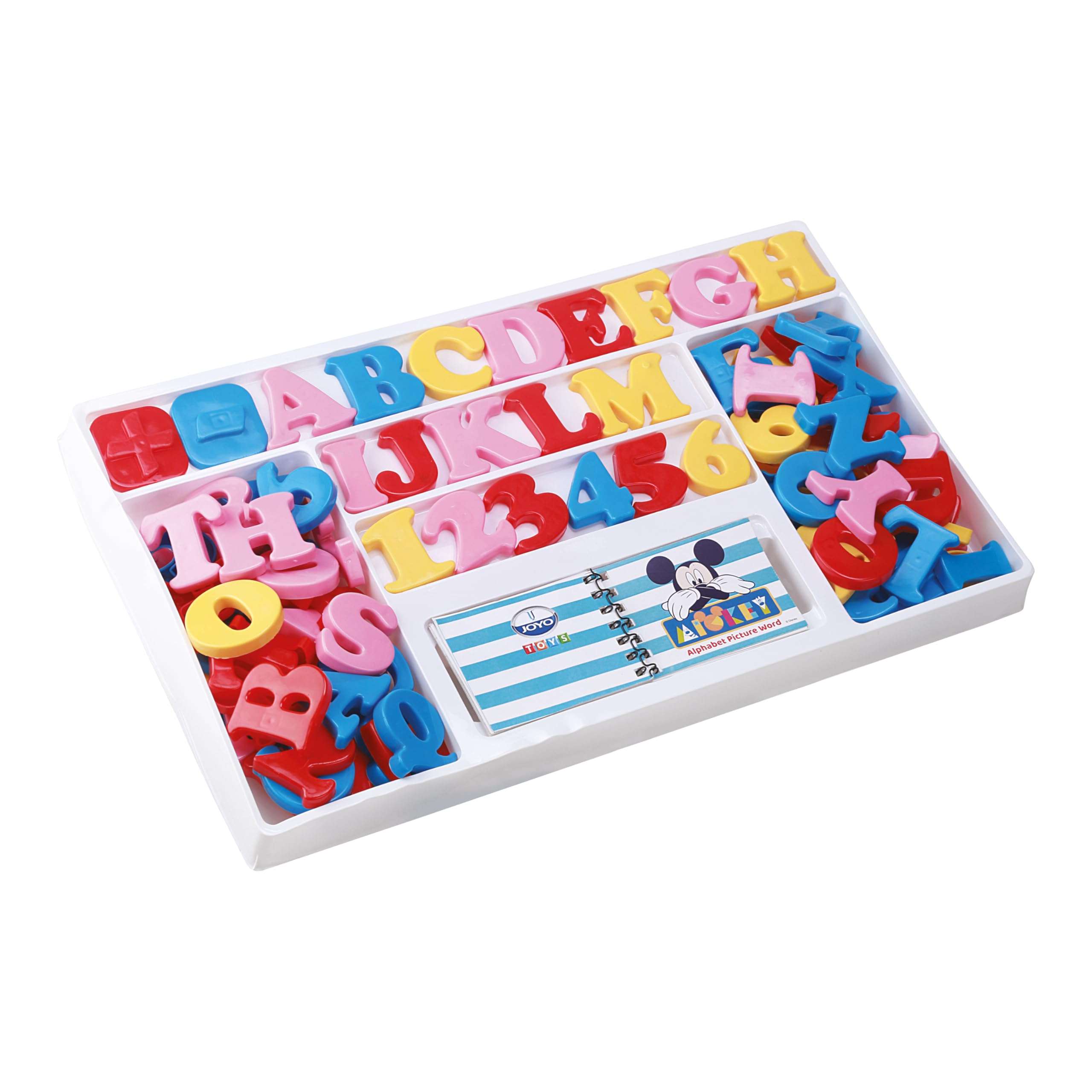 Joyo Educational Alphabet Senior Picture Word, Numbers & Shapes for Kids 92Pcs Set - Mickey & Friends 1