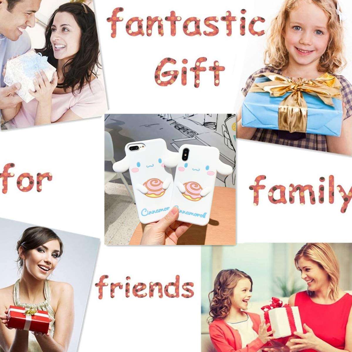 Allsky Case for iPhone 5S/5C/5,Cartoon Soft Silicone Cute 3D Fun Cool Cover,Kawaii Unique Funny Chic Kids Girls Teens Animal Character Skin Shockproof Rubble Gel Cases for iPhone5 Cinnamo 5