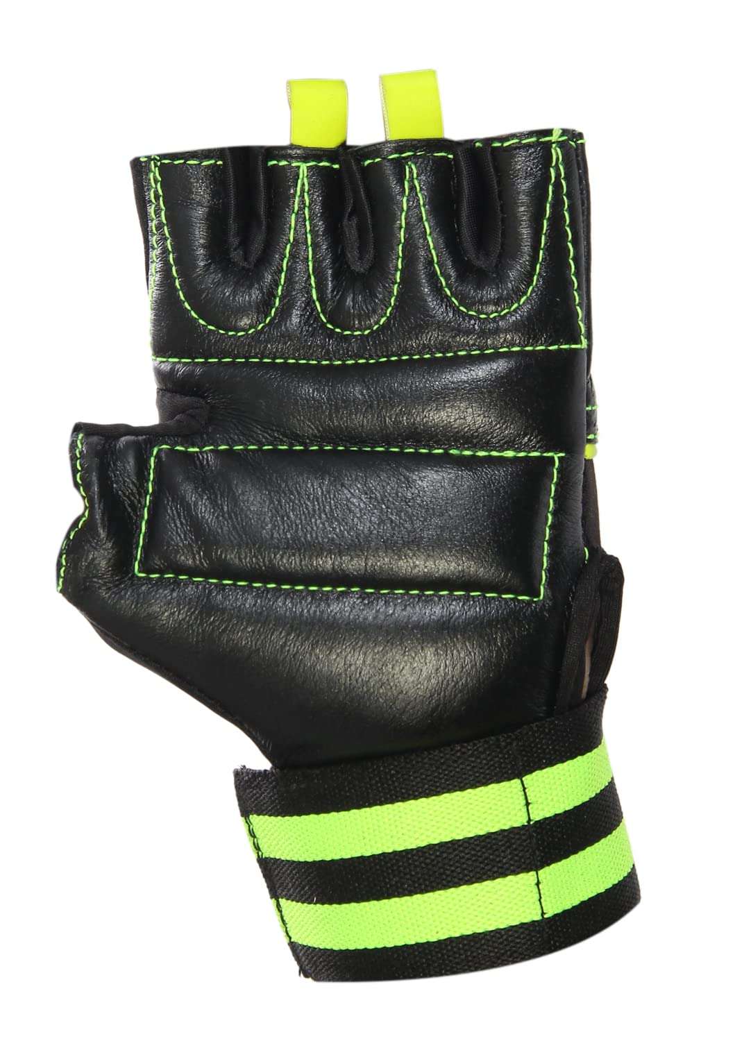 U ULITMATE Gym Gloves for Men, Gym Gloves for Women, Gloves for Gym Workout, Hand Gloves for Gym, Gym Gloves with Wrist Support, Gym Equipment Set for Home Workout (M (Green & Black)) 4