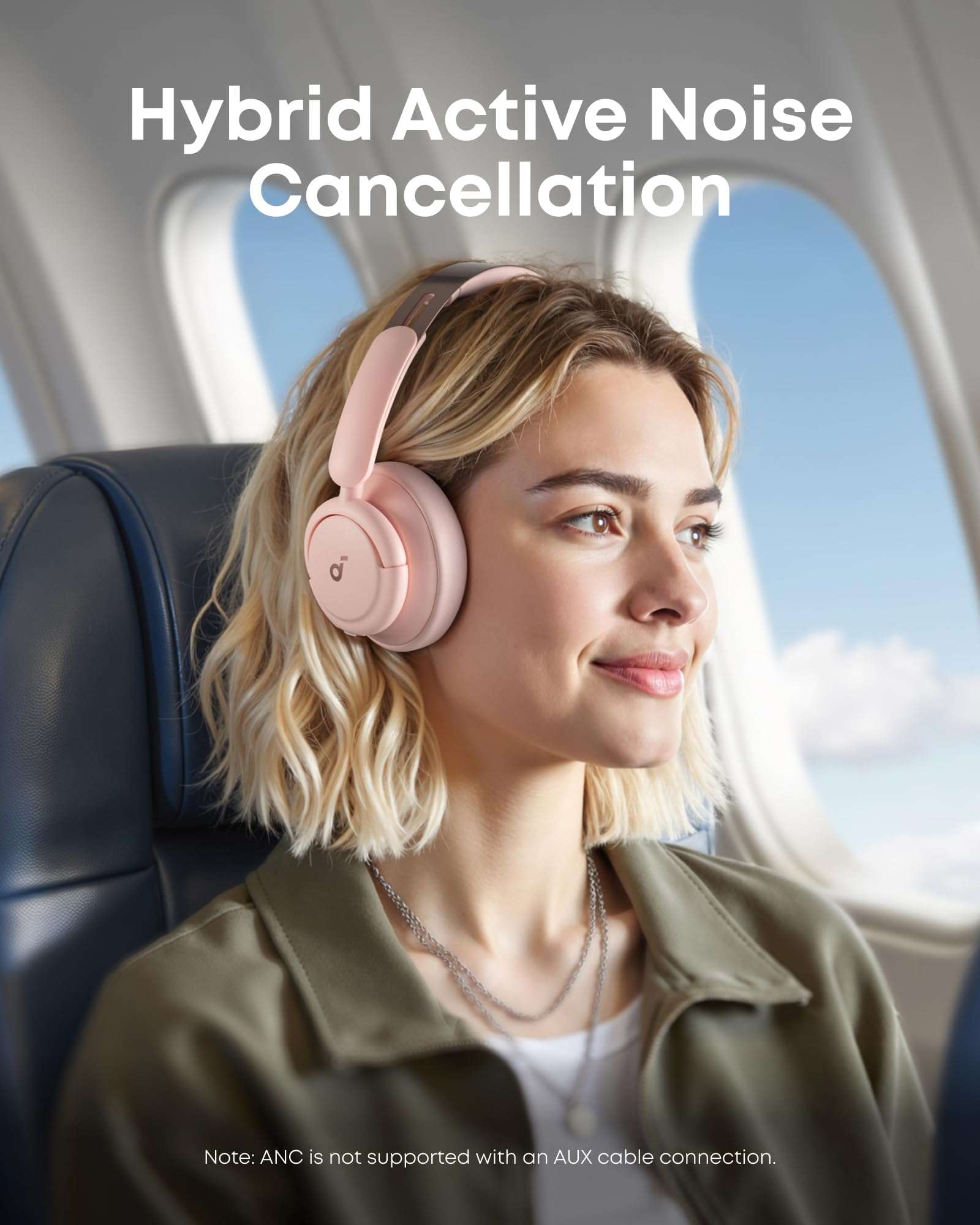 soundcore Life Q30 by Anker, Hybrid Active Noise Cancelling Headphones with Multiple Modes, Hi-Res Sound, Custom EQ via App, 50H Playtime, Comfortable Fit, Bluetooth, Multipoint Connection 3