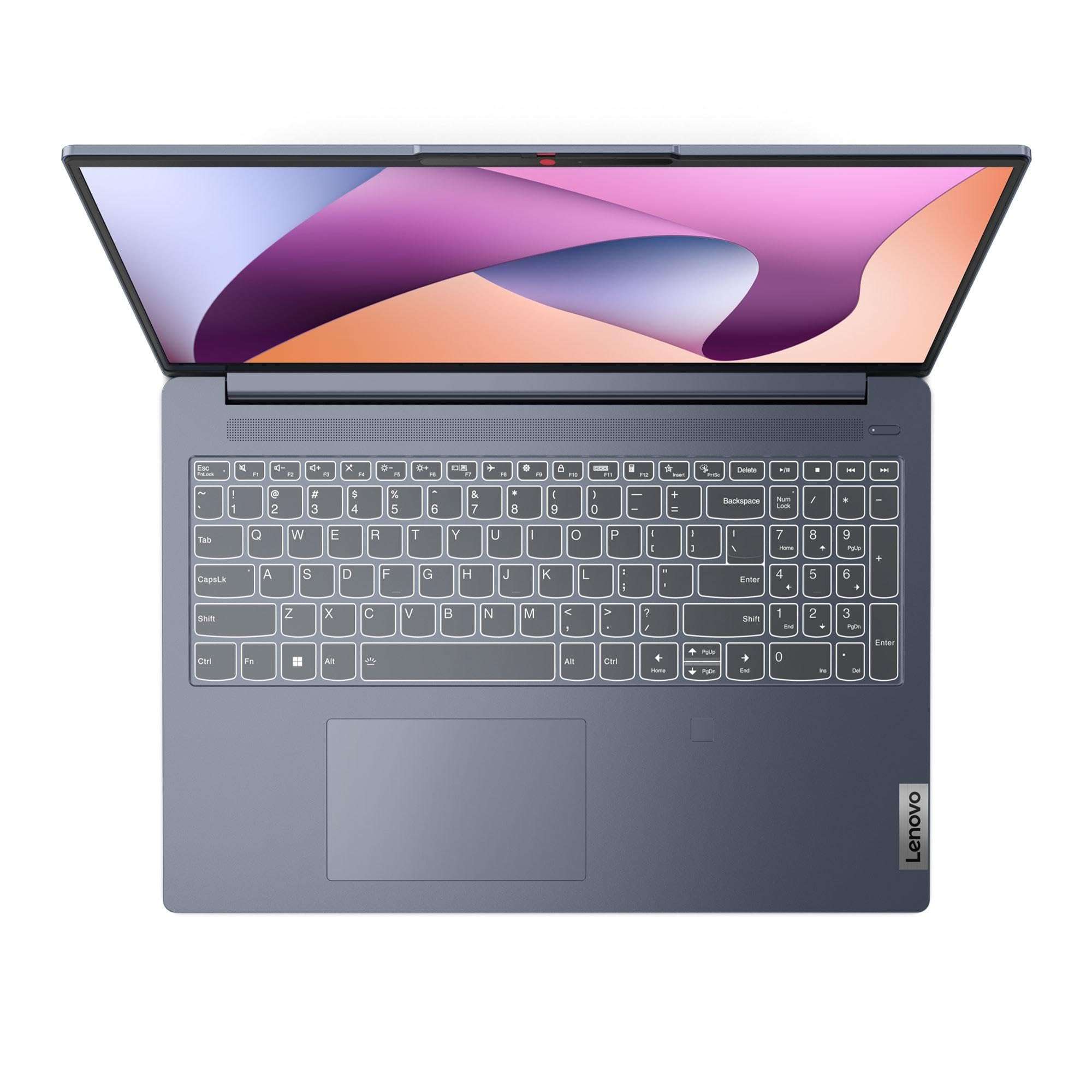 Lenovo IdeaPad Slim 5 Laptop 2024, 16" WUXGA IPS, AMD Ryzen 7 8845HS 8-Core, AMD Radeon Graphics, 16GB LPDDR5 512GB SSD, Backlit Keyboard, Fingerprint, Wi-Fi 6, Card Reader, Win11 Home, COU 32GB USB 2
