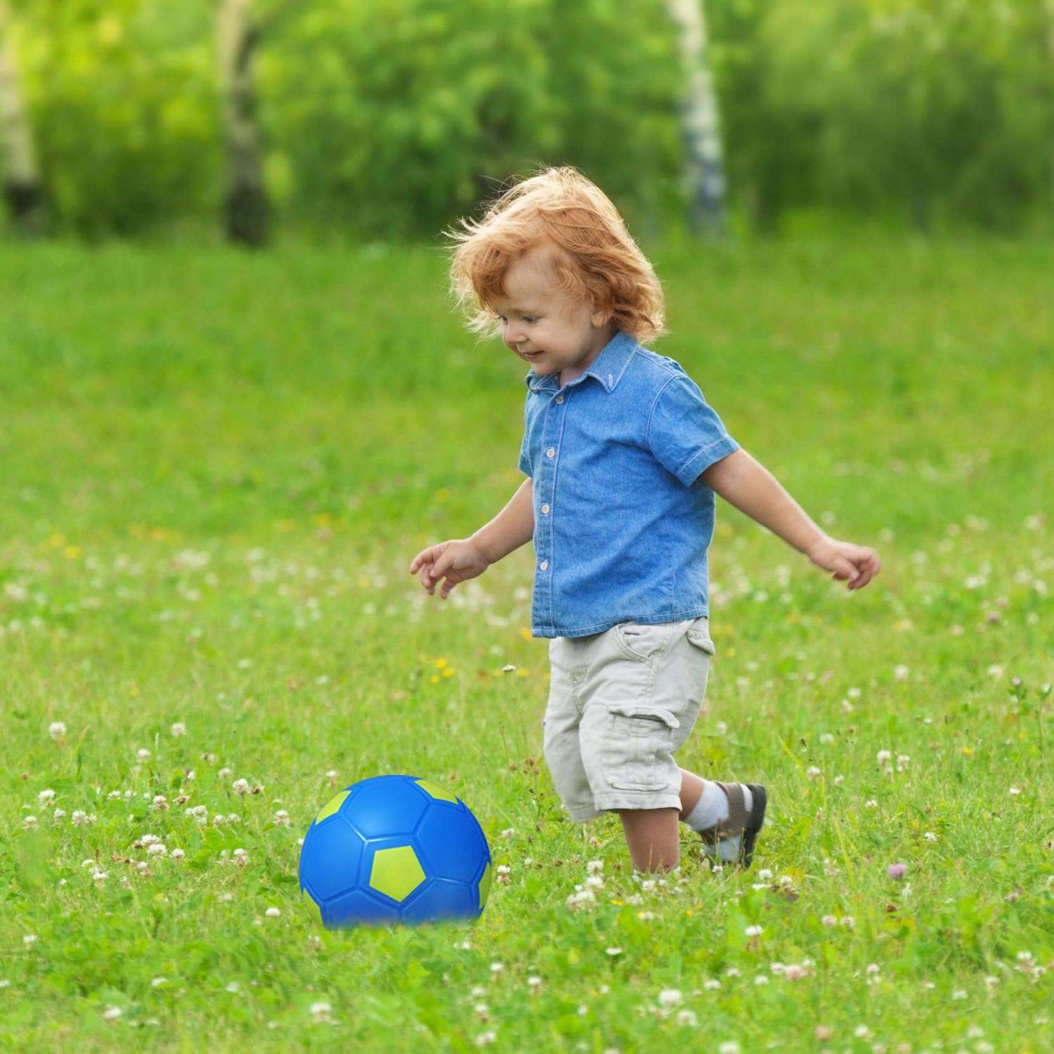 ABAJI Toy Basketball Soccer Rubber Ball 5 inch Kids Toddler Play Indoor Outdoor 4