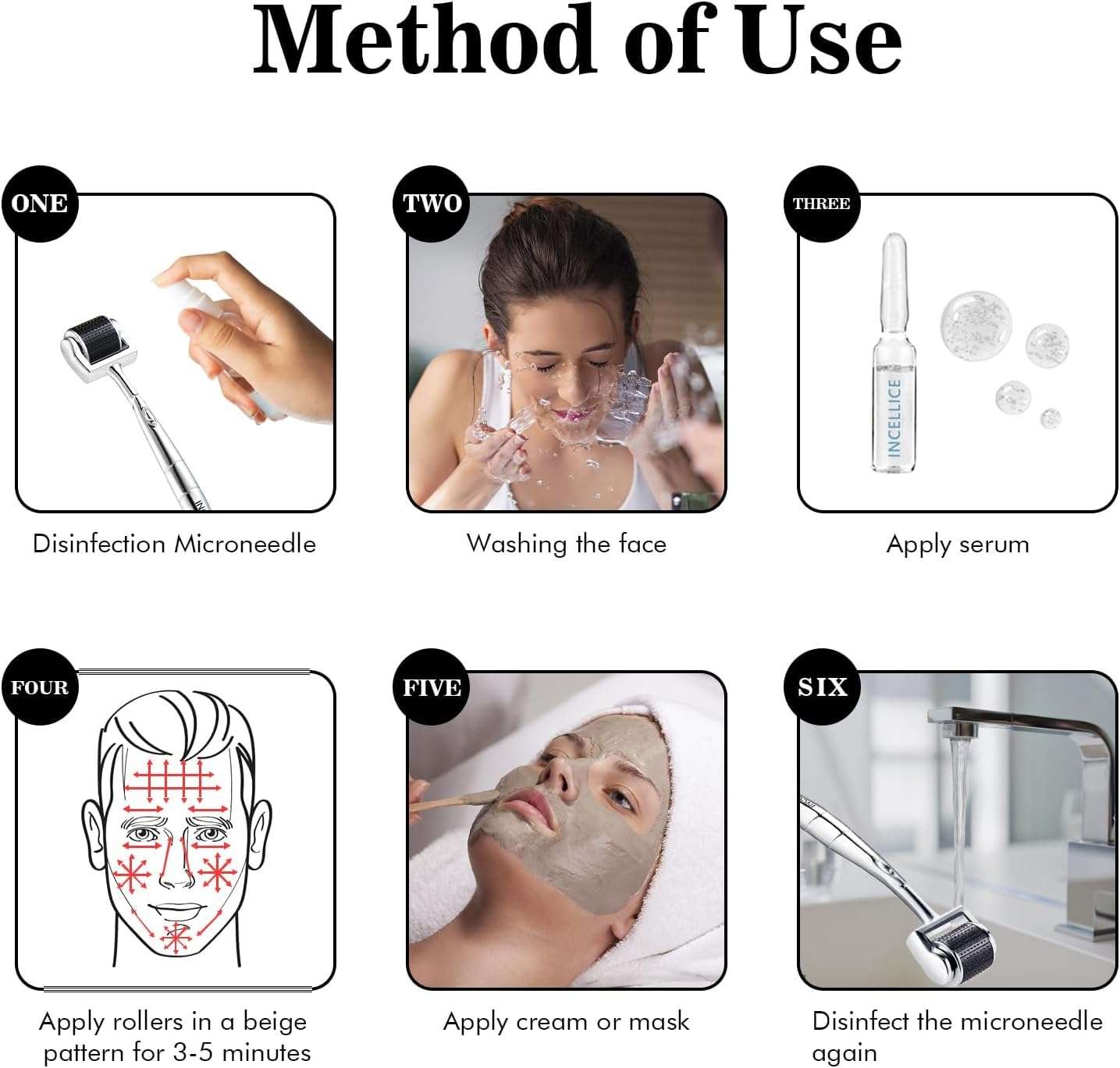 Kliffoo Derma Roller 1mm for Women And Men With Case For Face,Scalp Hair & Beard Regrowth,Treats Acne, Scar, Stretchmarks,Wrinkles -Safe & effective to use -Titanium Micro Needles Derma Roller 6