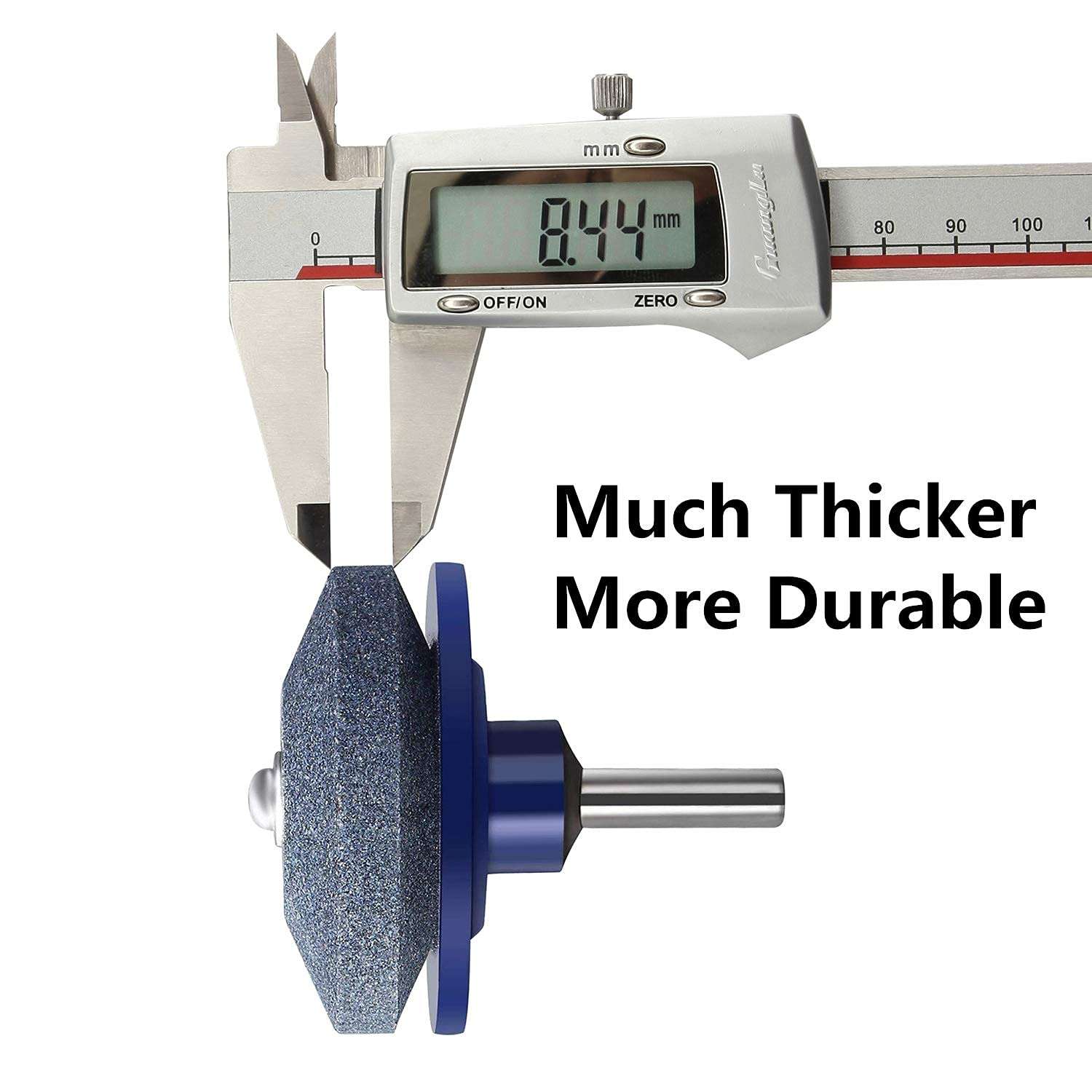 4 PCS Lawn Mower Blade Sharpener Universal Multi-Sharp Rotary Lawnmower Sharpen for Power Drill Hand Drill and Lawn Mower Blade Balancer 3