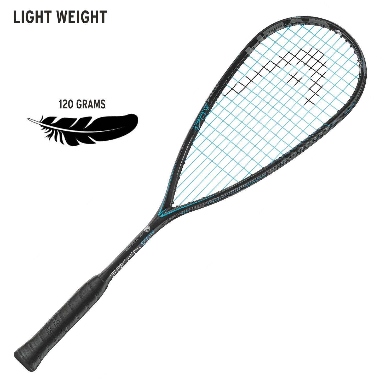 HEAD Men's/Women's Graphene Touch Speed 120 Slim Body Graphite Squash Racquet (Black) 6