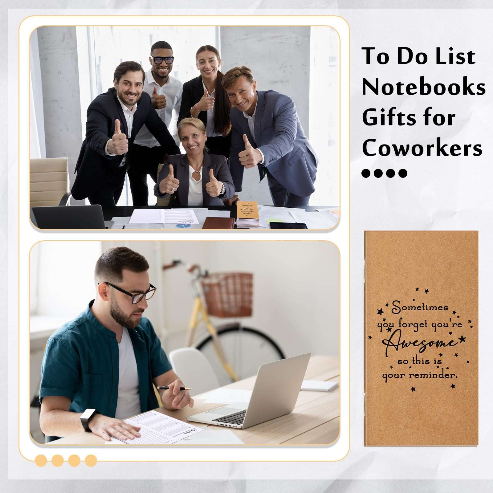 Qilery 30 Pcs Bulk Pocket Planners 2025 Habit Tracker Notebooks First Day of School Gift for Student Teacher Employee to Do List Weekly Goals Notepads with Inspirational Quotes (Awesome) 6