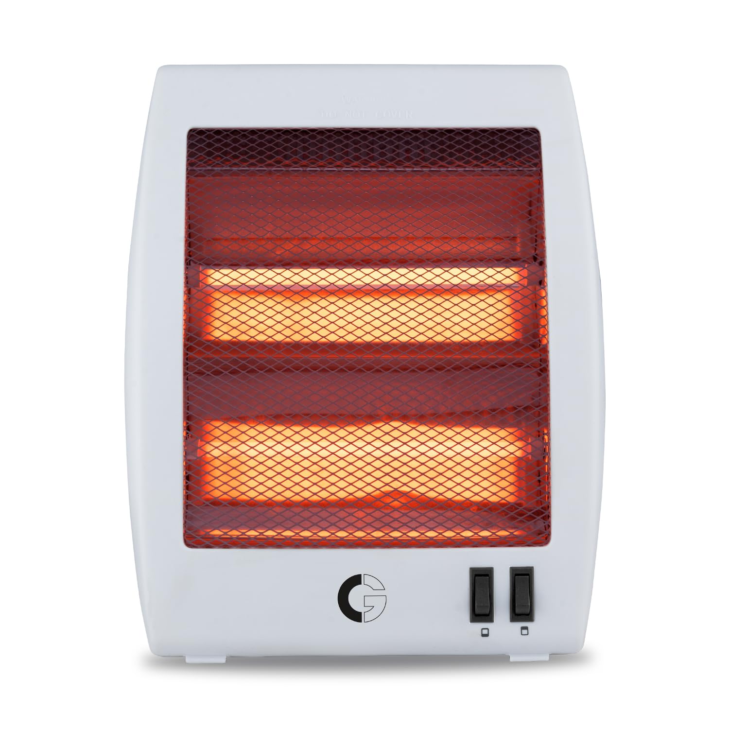 CG Norris 2Q Quartz Room Heater | 2 Heat Settings | Tip Over Safety Switch | Noiseless Operation | Ideal for Rooms up to 150 sqft | Long Cord | White