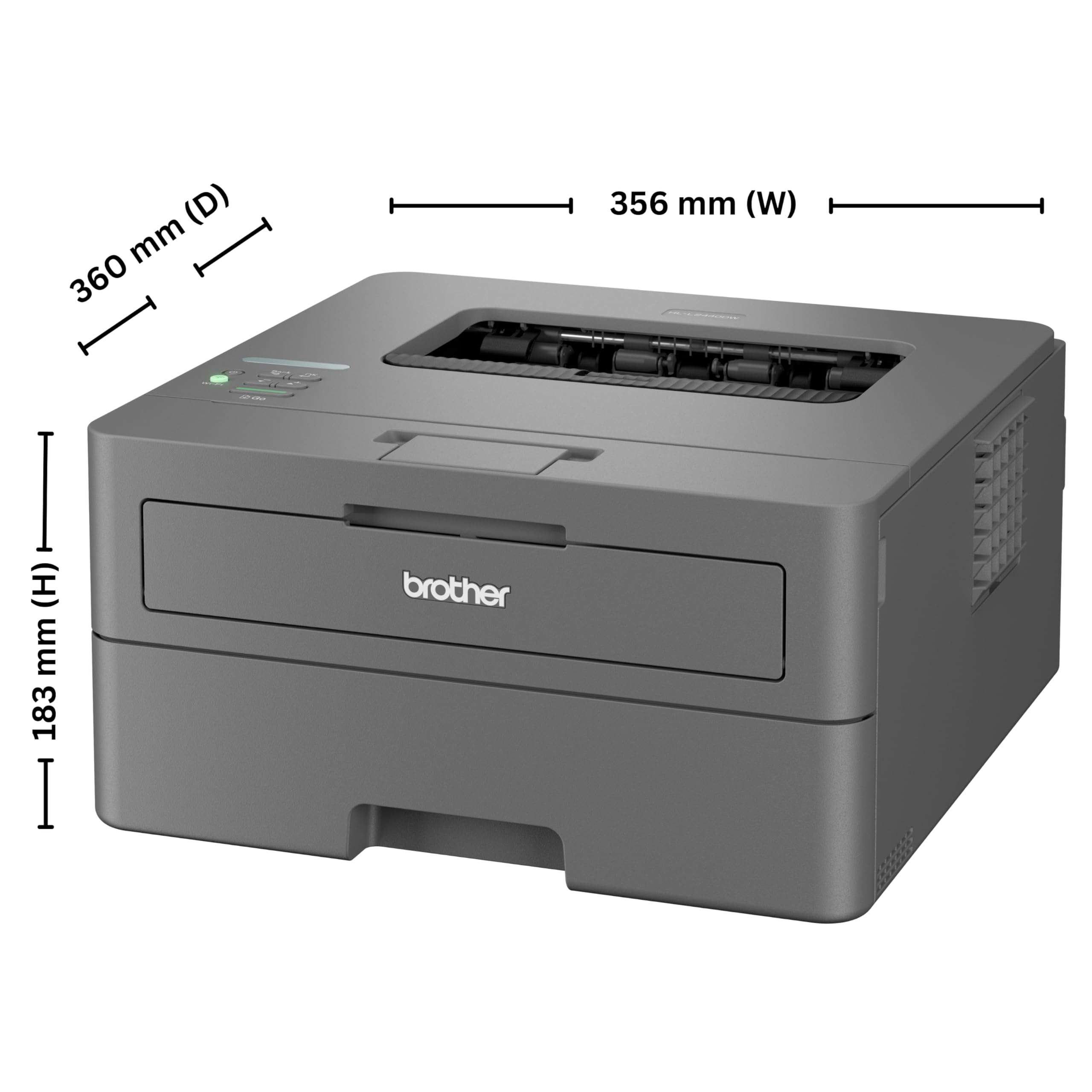 Brother HL-L2440DW (New Launch) Auto Duplex Laser Printer, 30 PPM Print Speed, LCD Display, 64 MB Memory, (WiFi WiFi Direct LAN USB), 250 Sheet Paper Tray, 3000 Pages Inbox Toner, Free Installation 4