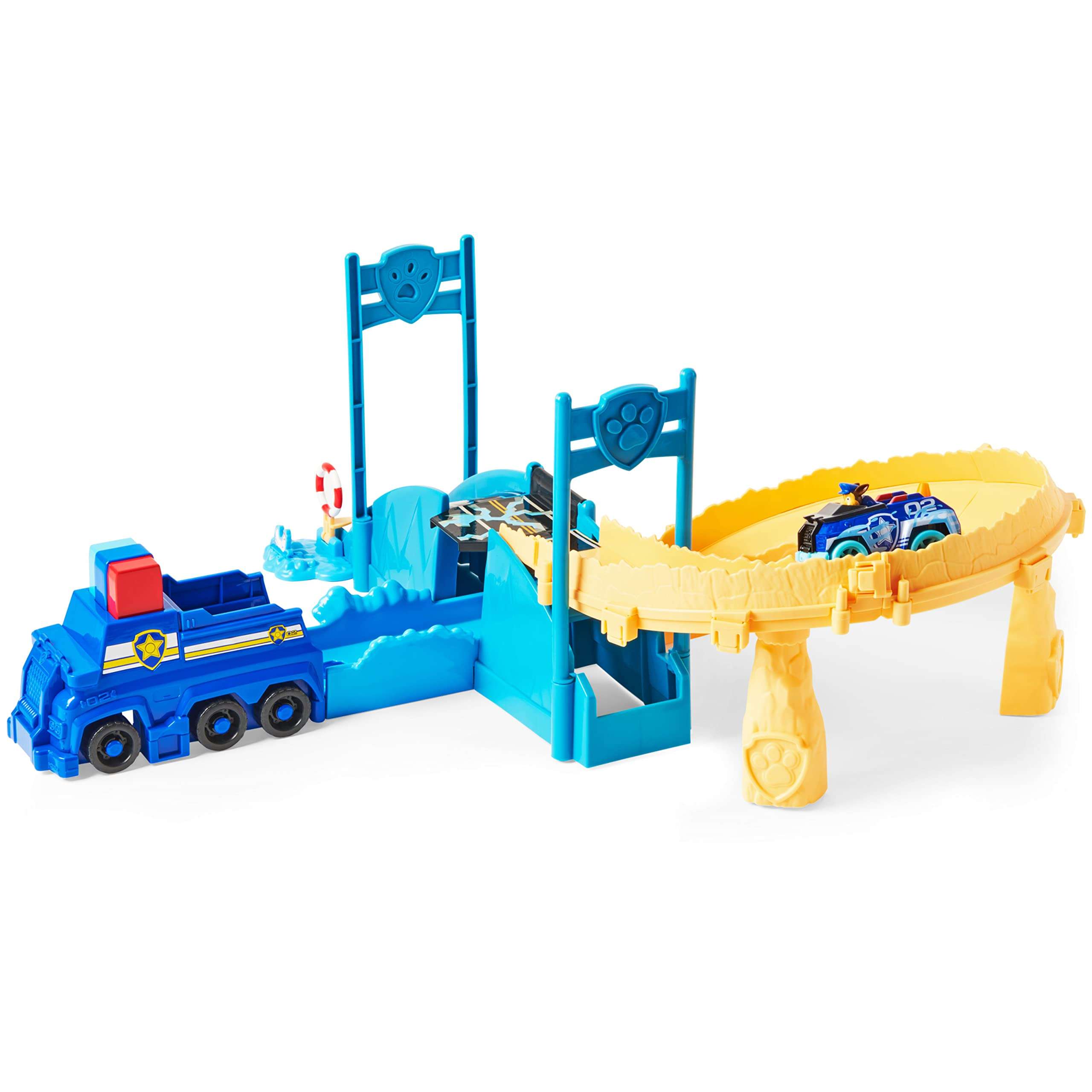 Paw Patrol, True Metal Chase Rescue Track Set with Exclusive Chase Die-Cast Vehicle, 1:55 Scale Kids Toys for Boys 4