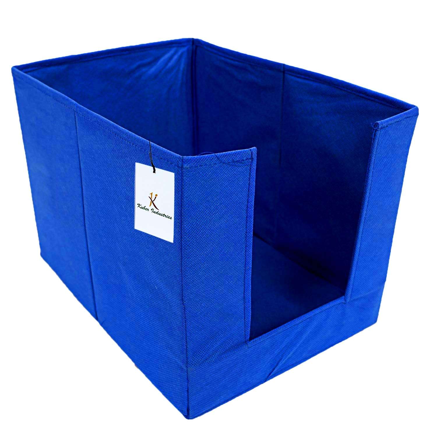 Kuber Industries Non Woven 2 Piece Shirt Stacker and 1 Piece Foldable Rectangle Cloth Saree Stacker Cloth Wardrobe Organizer Wardrobe Organizer (Royal Blue) -CTKTC038282 5
