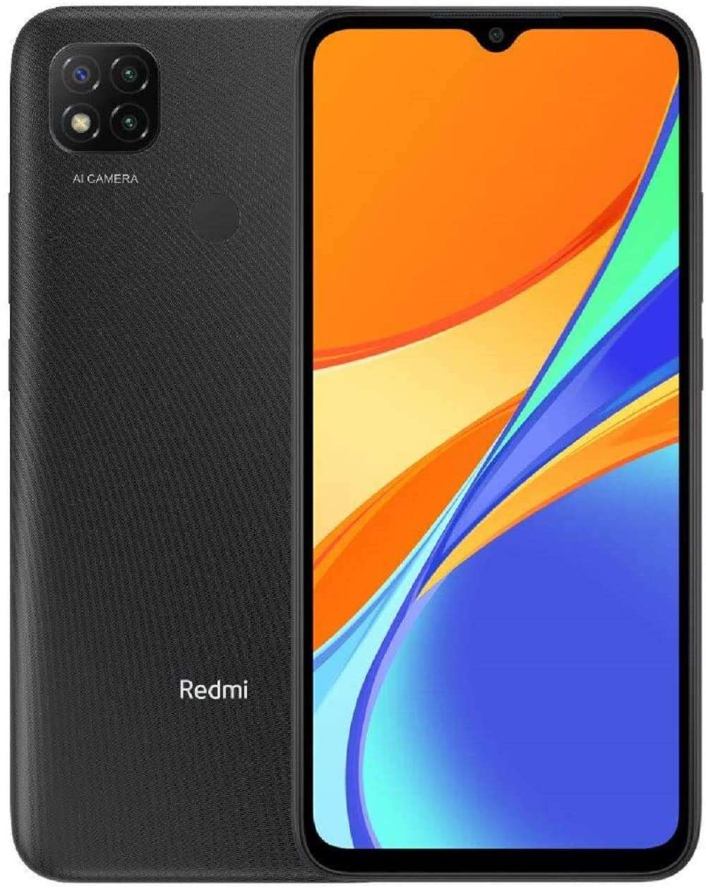 Xiaomi Redmi 9C Smartphone (for Tmobile Mint Tello & Global) 128GB + 4GB 6.53"HD13 MP, Triple Camera (Midnight Gray) 1