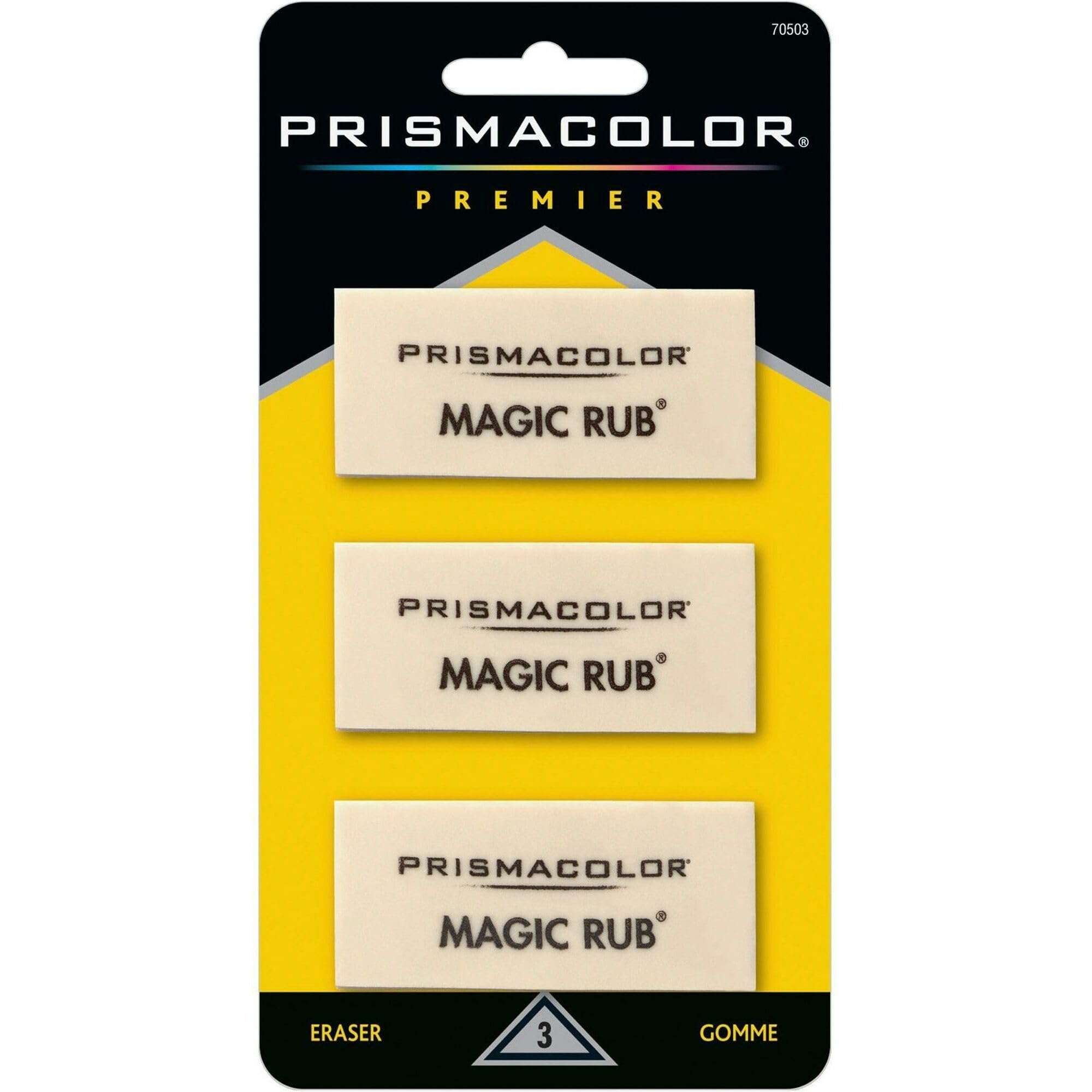 Prismacolor Premier Magic Rub Vinyl Erasers, 3-Count 1