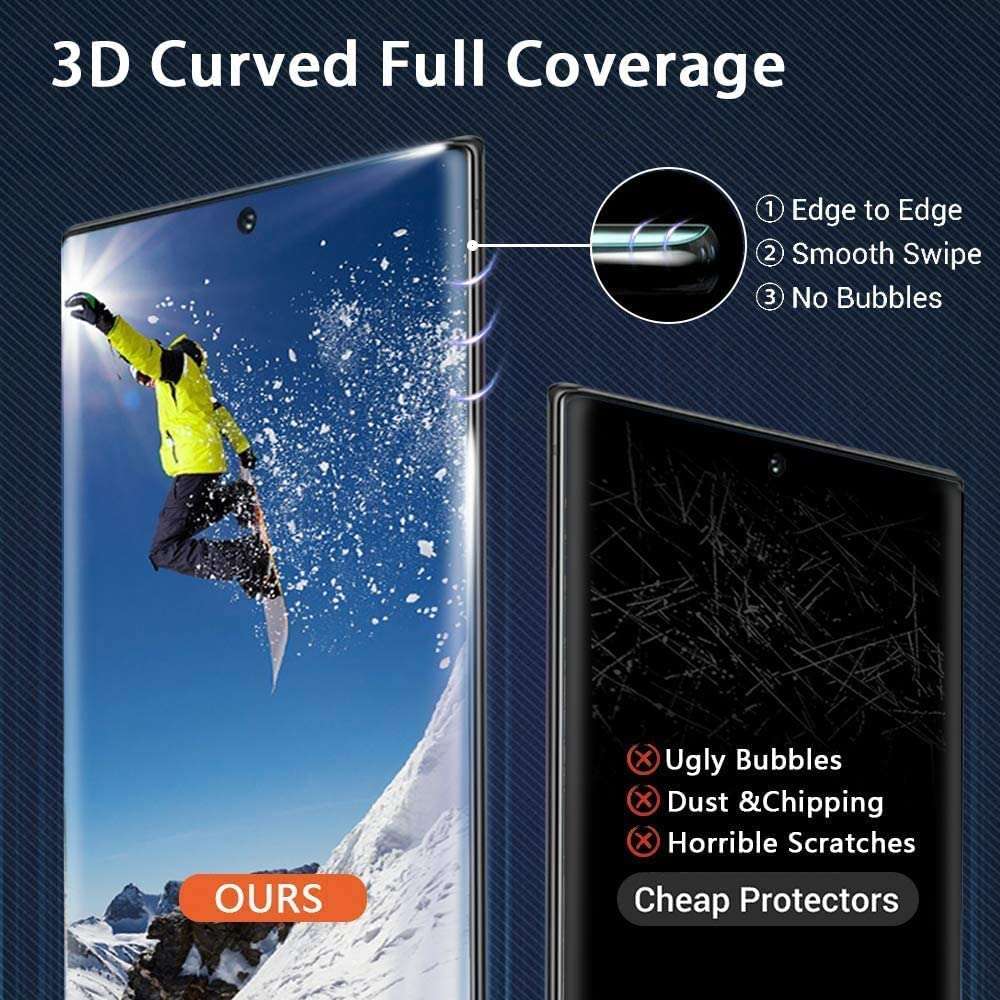 PROTE [2+2 Pack] Galaxy S22 Ultra Screen Protector,with Lens Protector,HD Tempered Glass Screen Protector for Samsung Galaxy S22 Ultra 5G(6.8”)[9H Hardness] [3D Full Coverage] 6