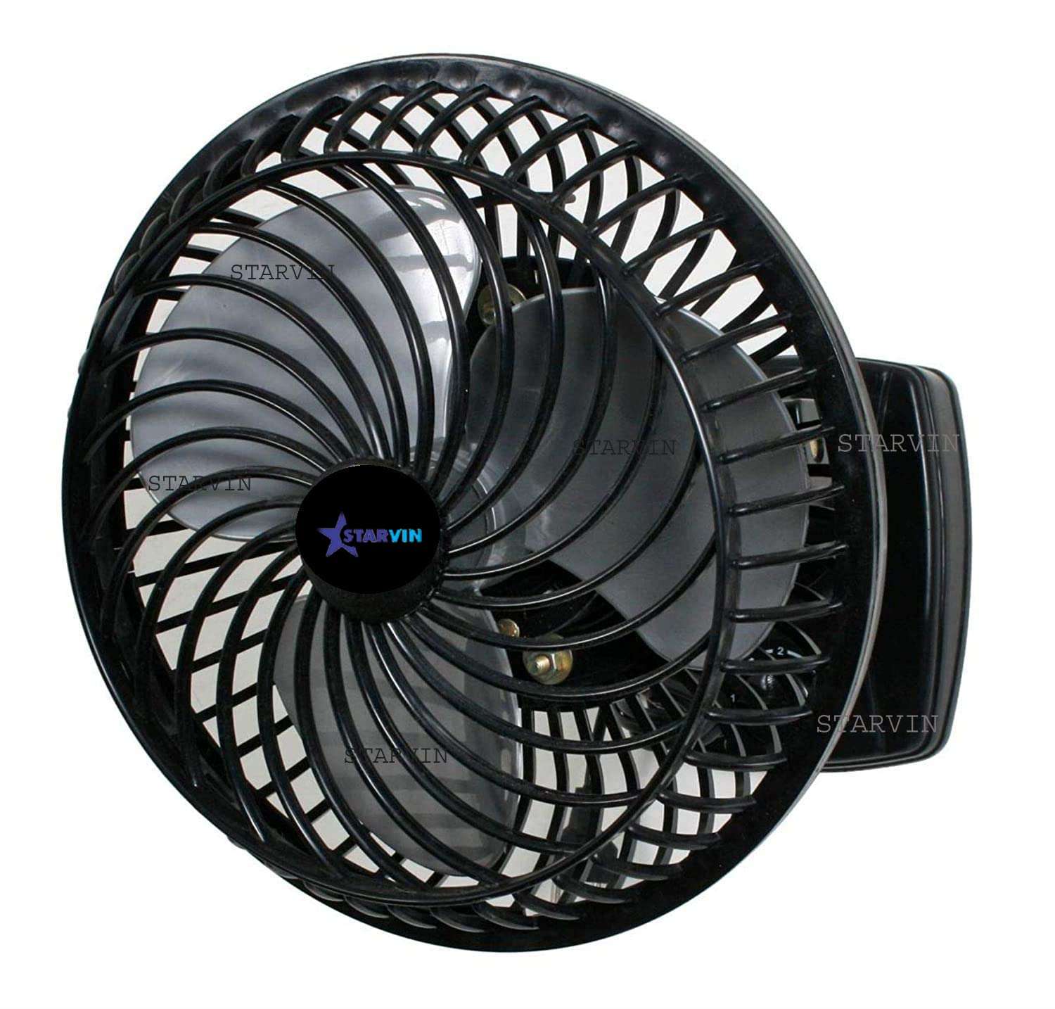STARVIN || Wall Cum Table Fan || With Powerful Motor || 3 Speed Mode || 100% Copper Motor || 9 Inch Size 225mm || With 1 Year Warranty || Model- Cutie || Color Black || MK20135 1
