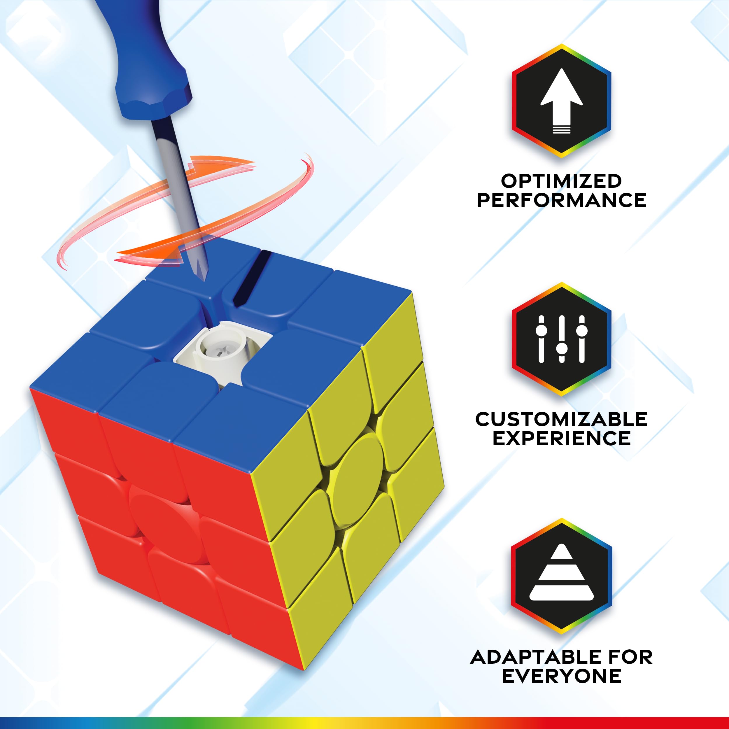 Goliath NEXcube | 3x3 Classic Stickerless Speed Cube | Super Smooth for Fast Action Play | Problem-Solving Brainteaser | Color-Matching Puzzle, Fidget Toy, and Sensory Puzzle 5