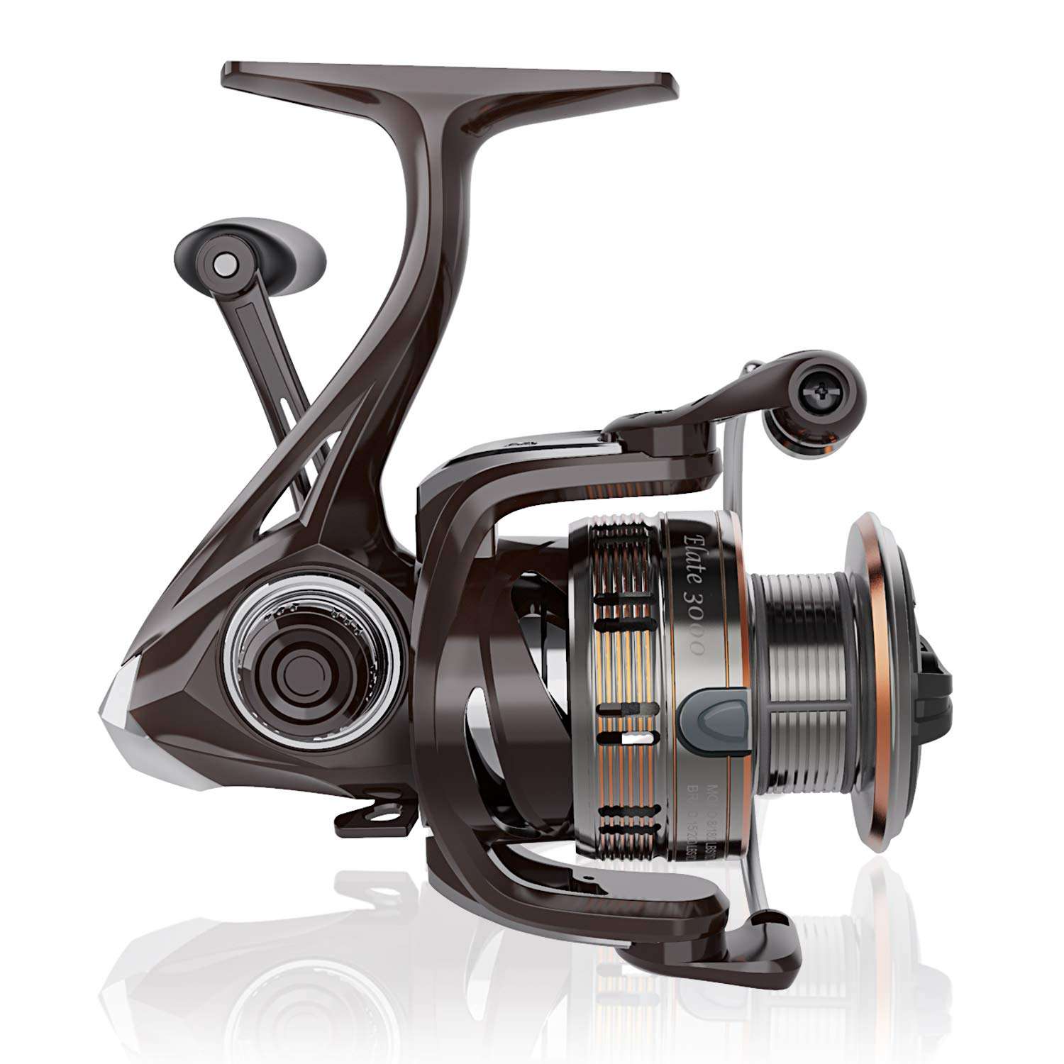 Cadence Spinning Reel-Elate 10+1 BB Light Weight & Durable -Stainless Steel Main Shaft, Die-Casting Handle&Double Anodized Spool-Ultra Smooth Powerful Reel with Graphite Body &Felt Washer 1