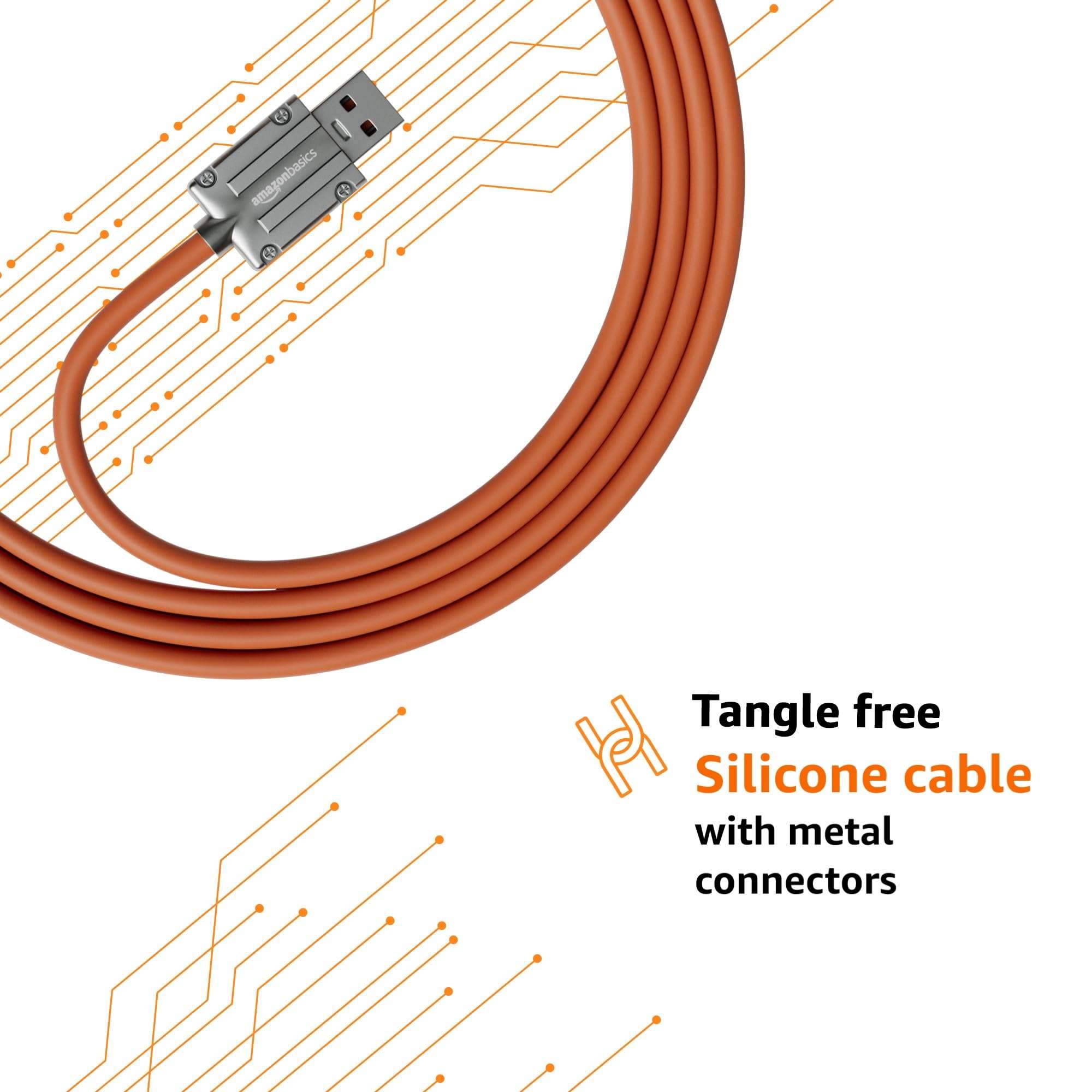 AmazonBasics Micro Usb Fast Charging Cable For Android Phones With Gold Plated Connectors (3 Feet, Black) 4