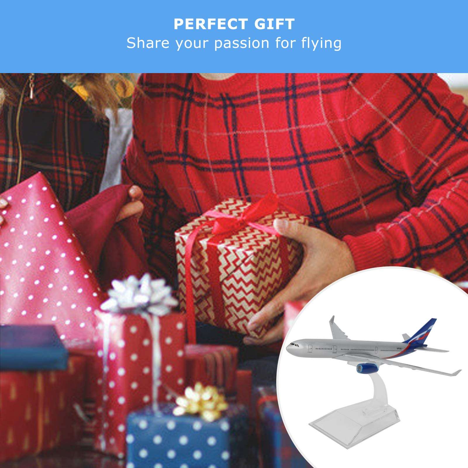 Fly Model, with Base Bracket Alloy Airplane Model, Beautiful Corrosion Resistance High Hardness for Kids Aviation Collection Office((Russia 330)) 6