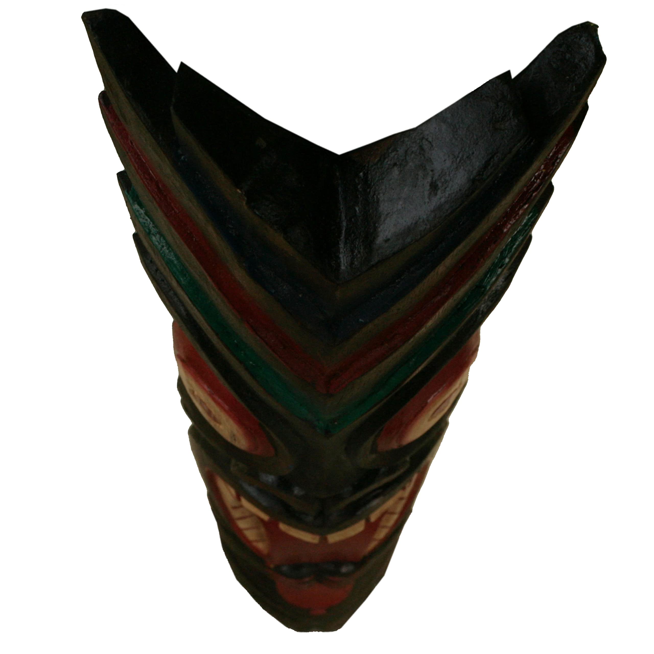 Forever Bamboo Tiki Mask Crazy Classic Tongue Outdoor Decoration 40" 5