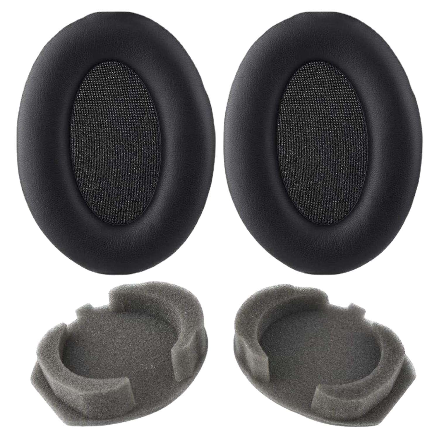Ear Pads Replacement for Sony WH-1000XM3 Noise Cancelling Headphone by MMOBIEL - Memory Foam and Protein PU Ear Pad Cushions - Noise Isolation Earpads Replacement – Black 3