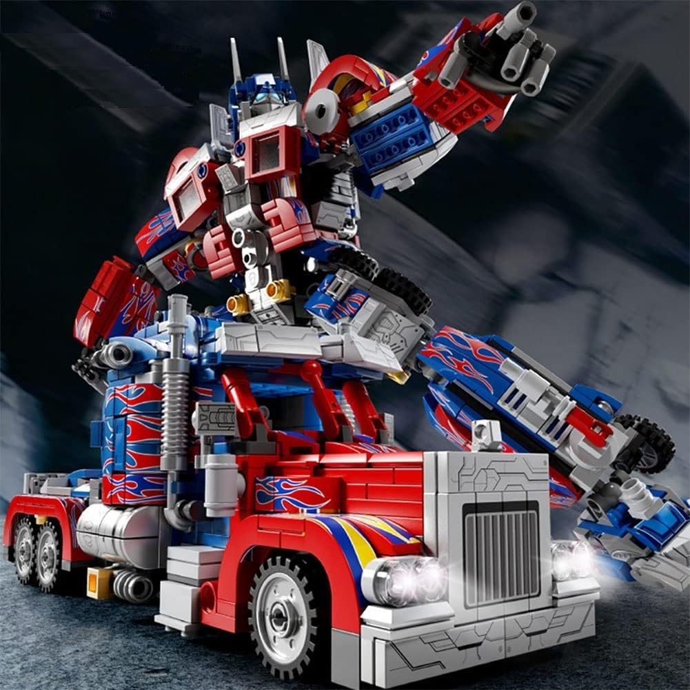 Galaxy Hi-Tech 2 in 1 Transforming Robot Architect Brick Toys 533+ Pieces Building Block - Super Hero Theme Blocks and Bricks - Robot, car Educational Engineering Construction Learning Toy for Kids 4
