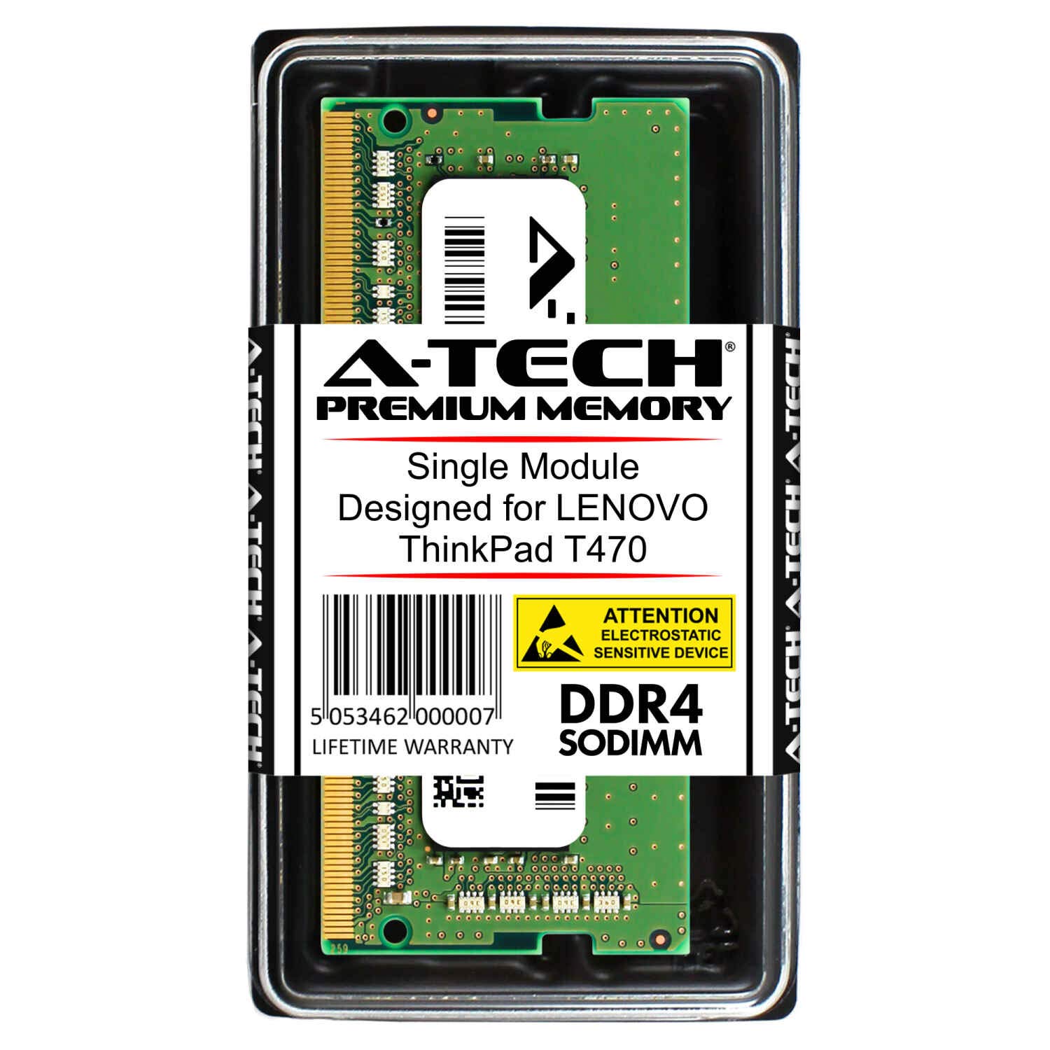 A-Tech 8GB RAM for Lenovo ThinkPad T470 | DDR4 2400 SODIMM PC4-19200 1.2V 260-Pin Memory Upgrade Module 1