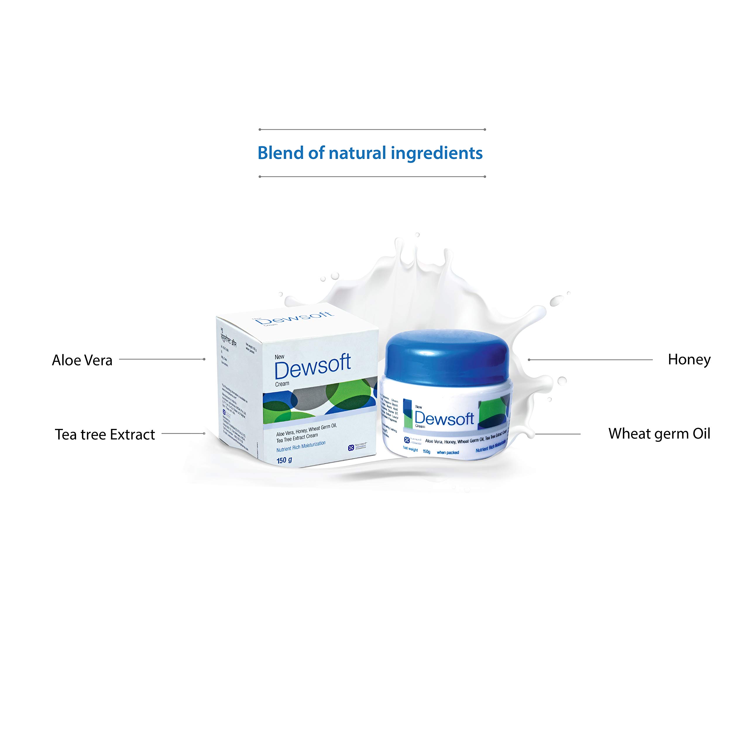 New Dewsoft Cream, Moisturizer To Keep The Skin Soft, Healthy & Glowing, 150 G Cream 5