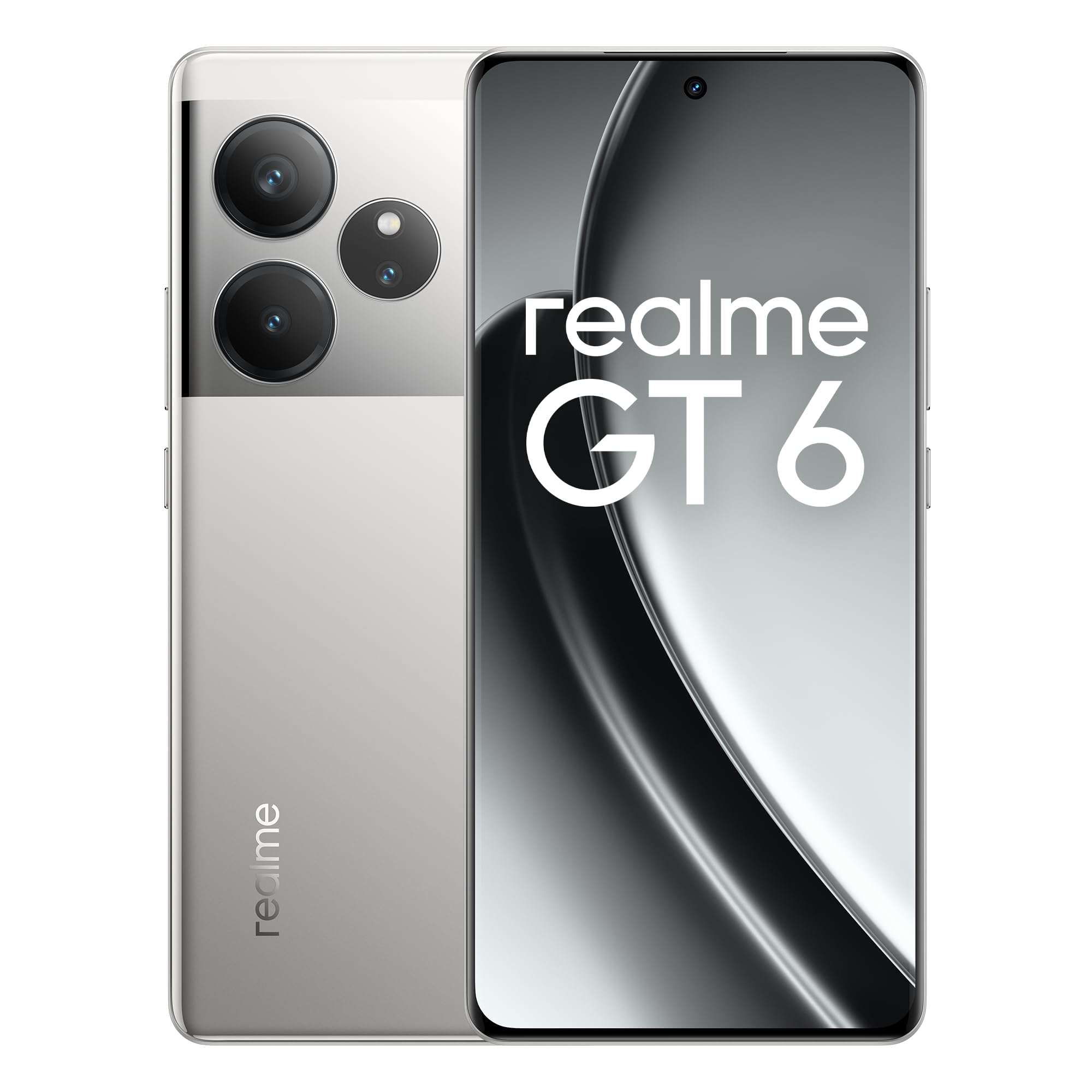 realme GT 6 Smartphone 12+256, Sliver 1