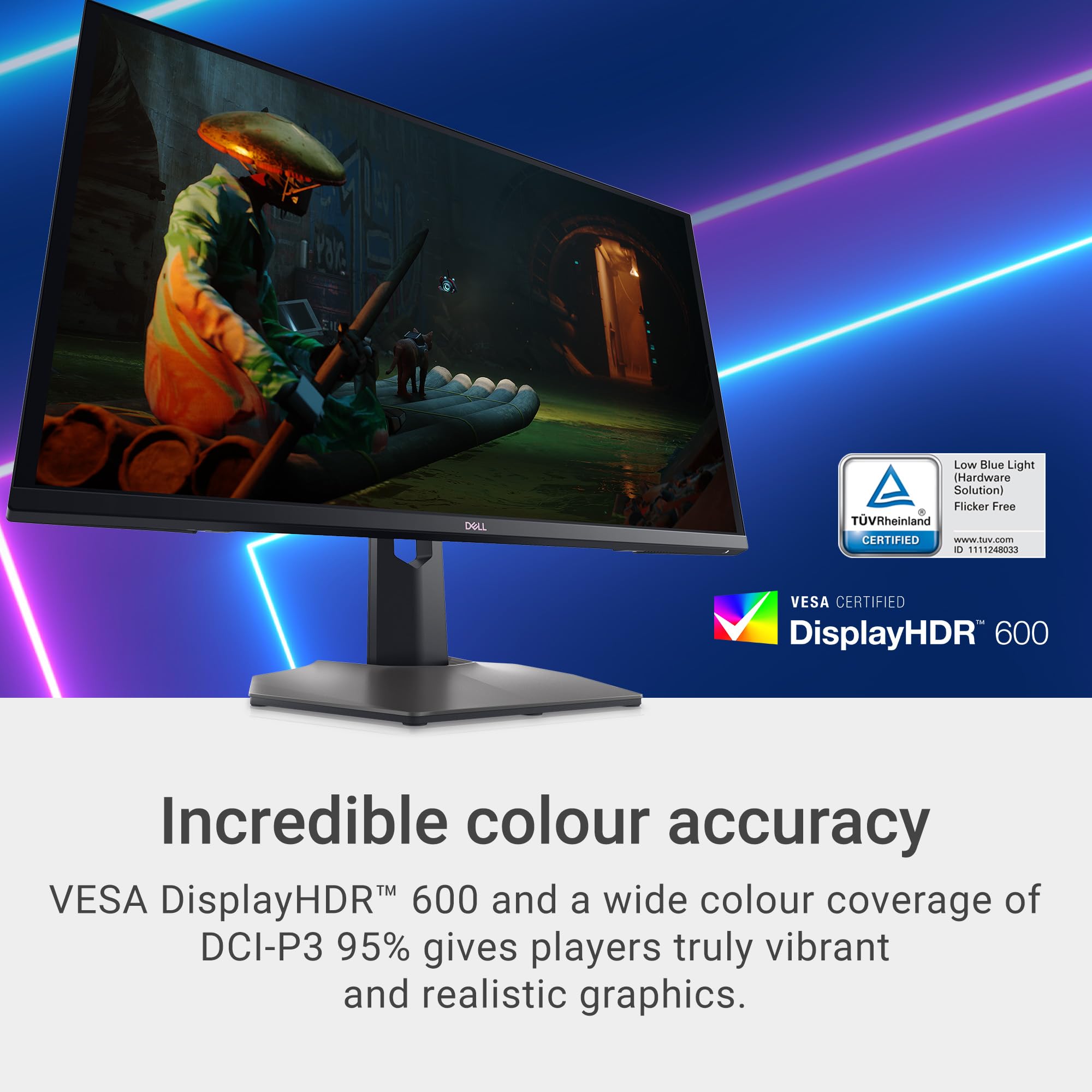 Dell G3223Q Gaming Monitor - 32-Inch 4K Ultra UHD (3840x2160), 144Hz 1Ms Display, AMD FreeSync+NVIDIA G-SYNC Compatible, Height/Swivel/Tilt Adjustability, 3Yr Advanced Exchange - Black 3