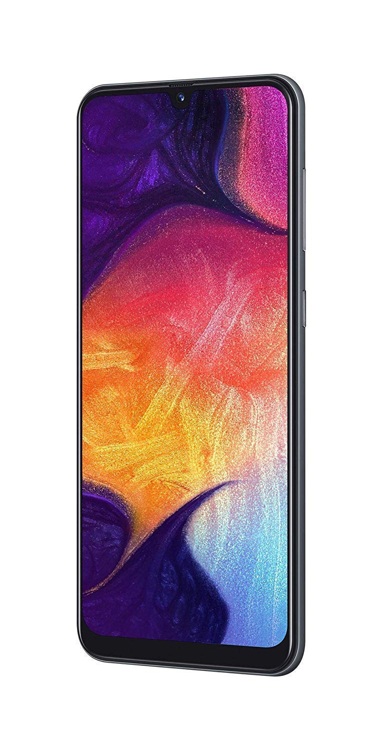 Samsung Galaxy A50 (64GB, 4GB RAM) 6.4" Display, 25MP, Triple Camera, Global 4G LTE GSM Factory Unlocked A505 (Black) (Renewed) 2