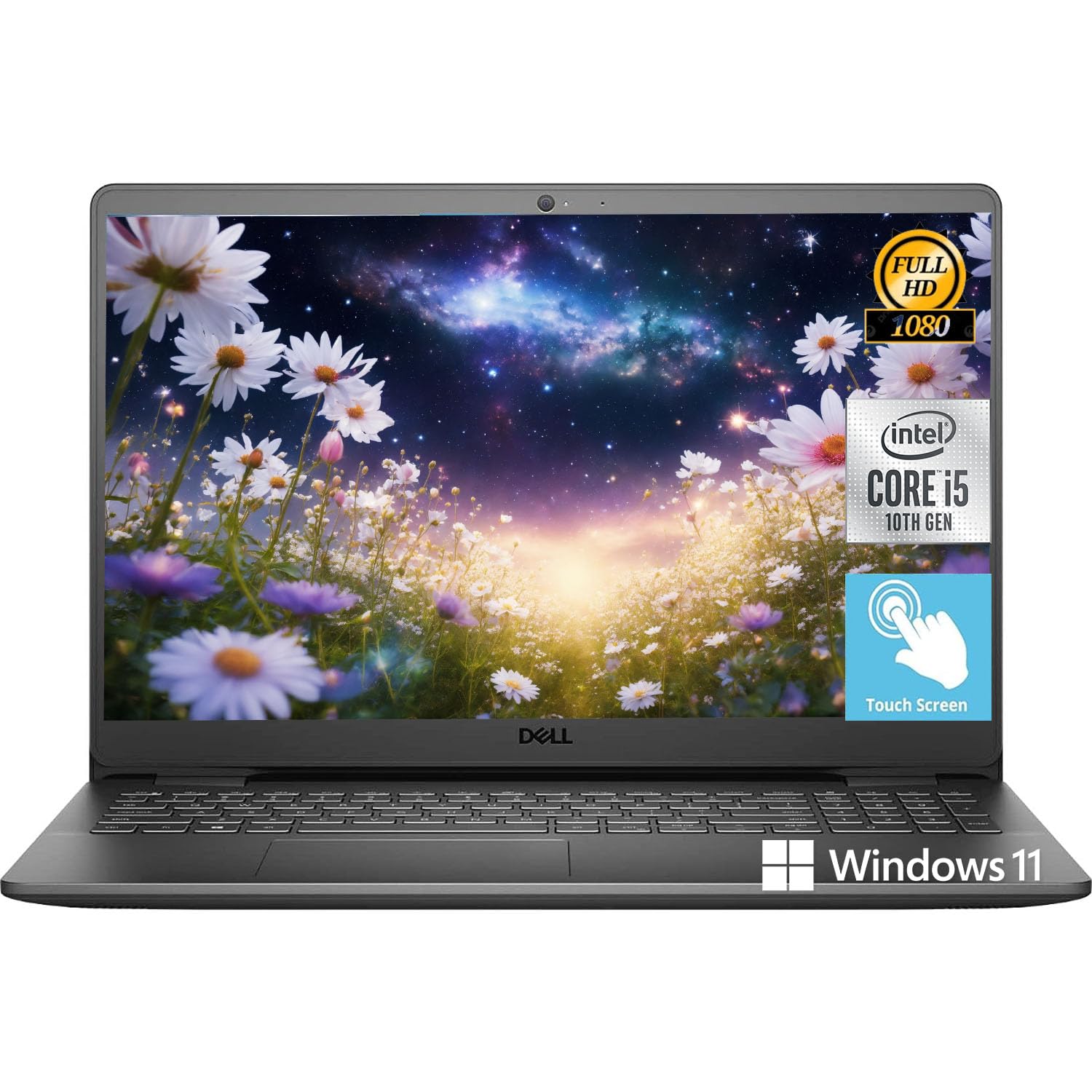 Dell Inspiron 3000 Series Touchscreen Laptop, for Business & Student, Intel Core i5-1035G1 Processor, 15.6'' FHD Display, Webcam, WiFi, HDMI, SD Card Reader, Win 11 Home (32GB RAM | 2TB SSD) 1