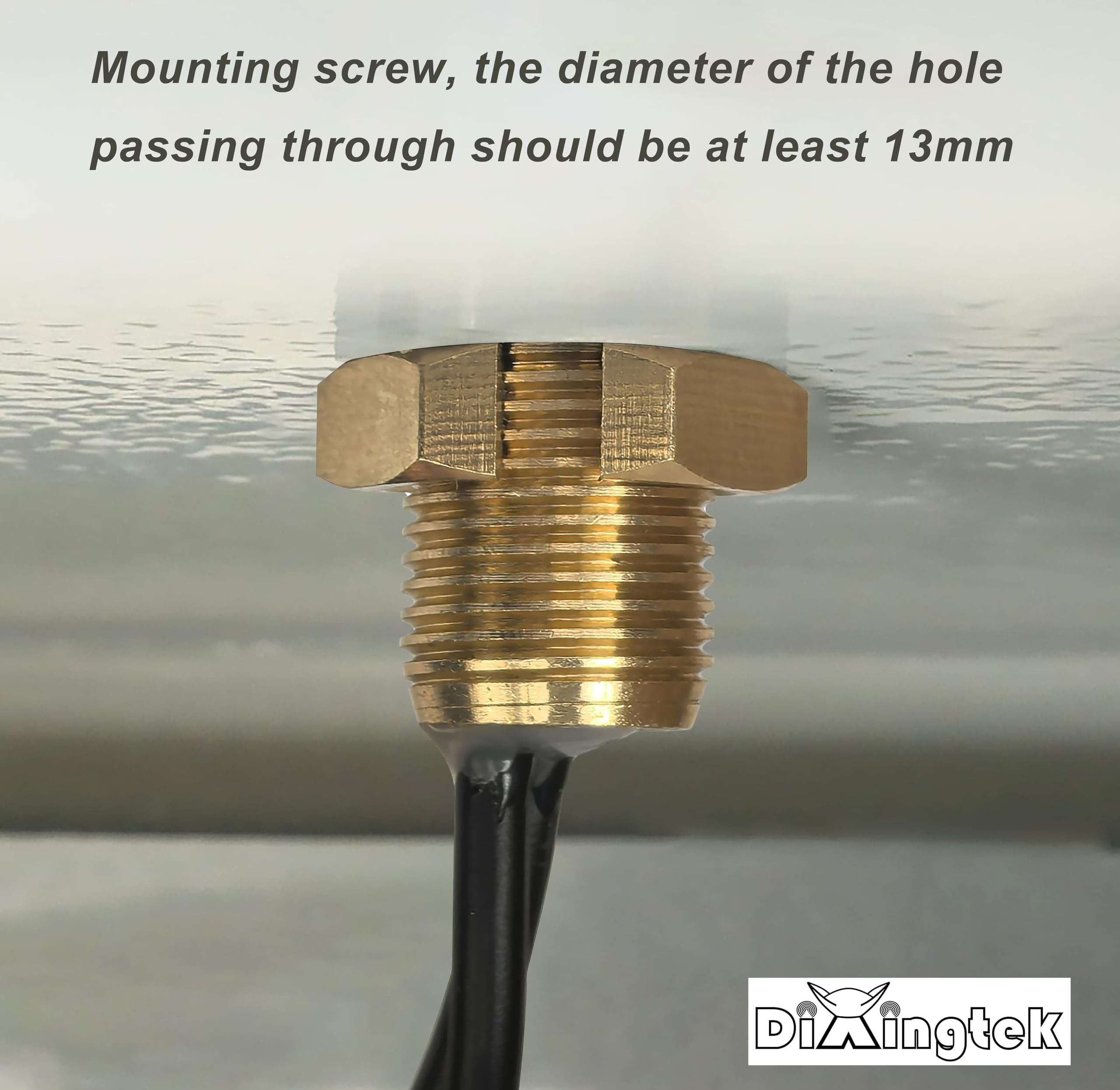 Dixingtek Waterproof Diameter 81mm 4g LTE 2x2 mimo 2 in 1 Combined SMA Male Antenna Screw mounting 2 Meters Cable, Compatible with Charging Station and Other IoT Devices Discotic Antenna 5