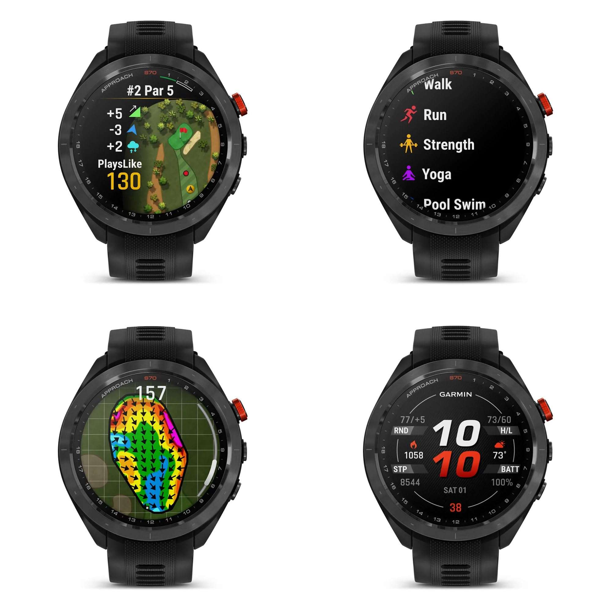 Garmin Approach S70 47MM Golf GPS Smartwatch for Men, Lightweight Touchscreen AMOLED Display and 42000 Preloaded Courses 4