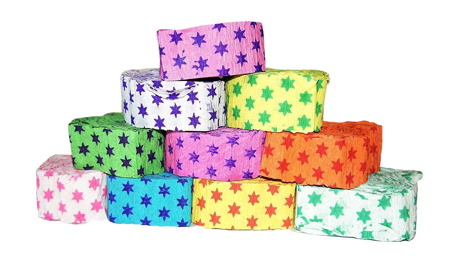 Bnsterl Ribbon Pink 9 Meter Crepe Paper Streamers (6pcs) for Happy Birthday,Decor 1