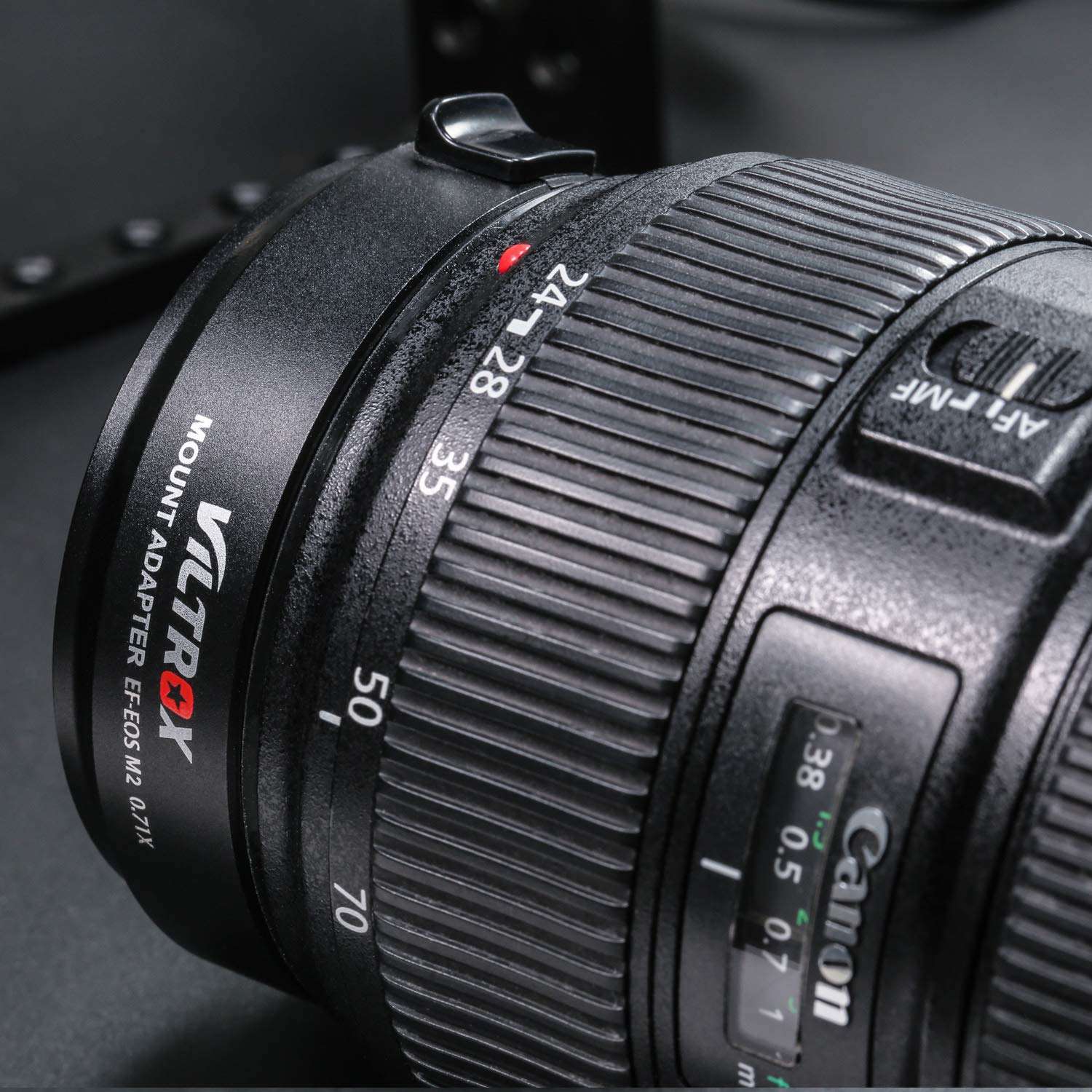 VILTROX EF-EOS M2 Lens Mount Adapter 0.71x Speed Booster Lenses Ring Adapter for Canon EF Lens to EOS EF-M Mirrorless Cameras AF Auto Focus Reducer Adapter 5