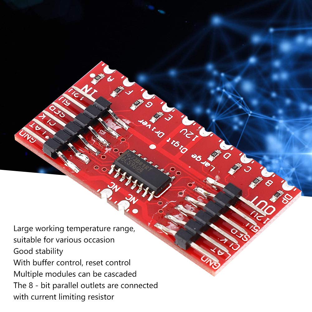 TPIC6C596 8-Bit Shift Register Module Large Digit Driver Shift Register Module for Digital Tube Display 4