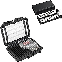 M.2 SSD Holder + LR44 Holder：M.2 SSD Holder with Button Round Battery Storage Case