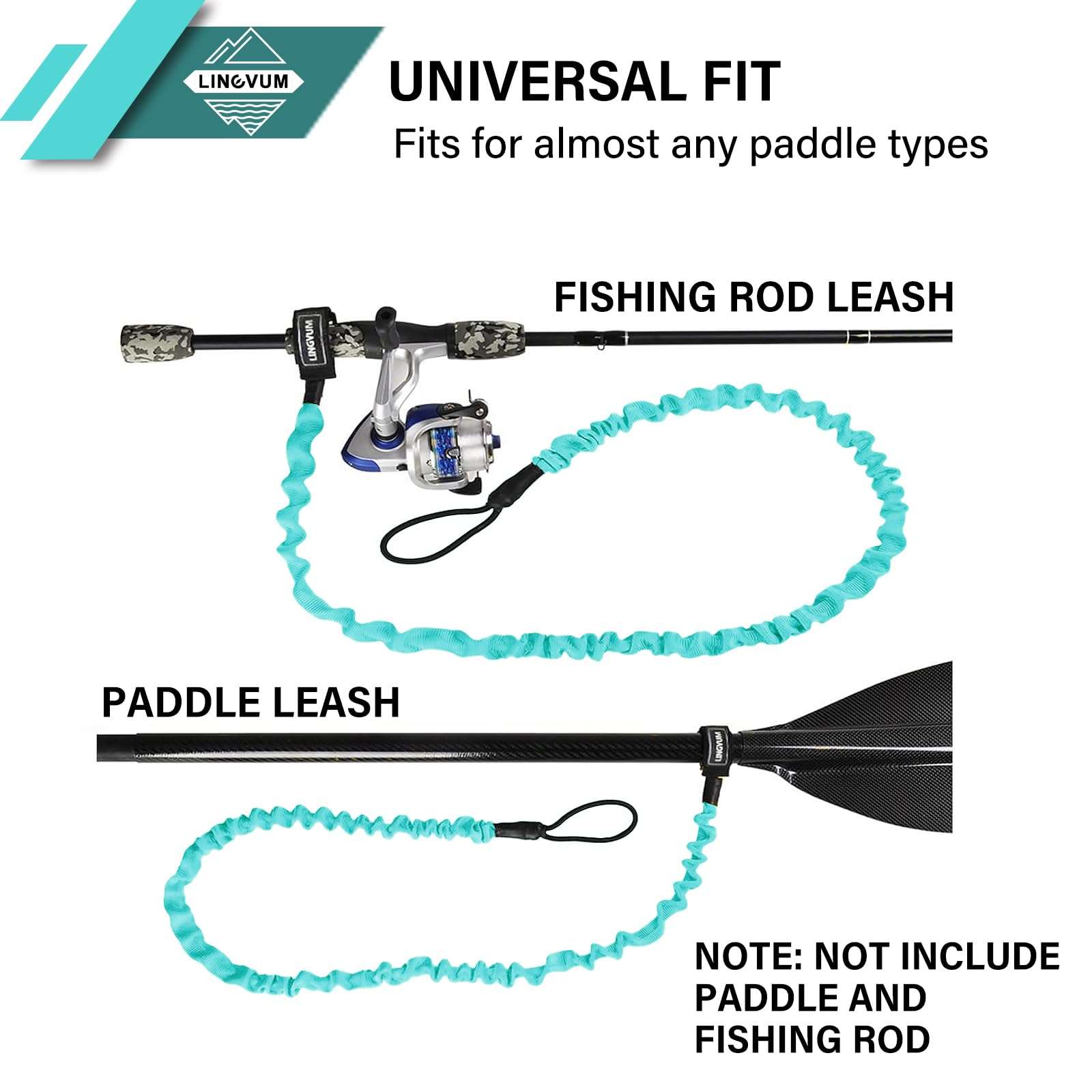 LINGVUM Kayak Paddle Leash Stretchable Paddle Strap Coiled Lanyard Rope for Kayaking Canoing Boating, Fishing Poles Rods, Kayak Paddle Accessories 5