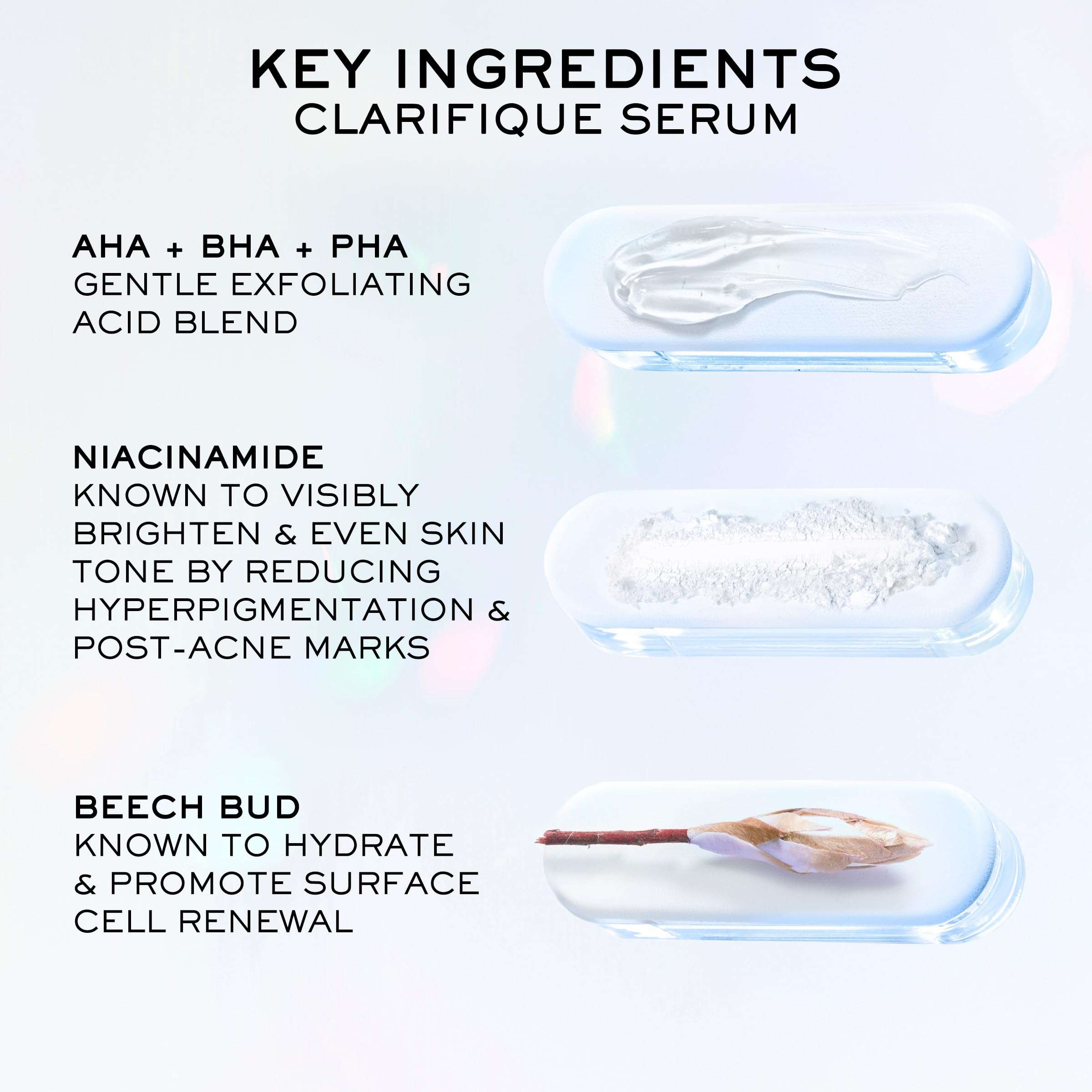 Clarifique Brightening Routine Discovery Set - Mini Clarifique Double Treatment Essence 1.7 Fl Oz, Full-Size Clarifique Pro-Solution Serum 1.0 Fl Oz, Mini UV Expert Defense SPF 50+ 0.33 Fl Oz 4