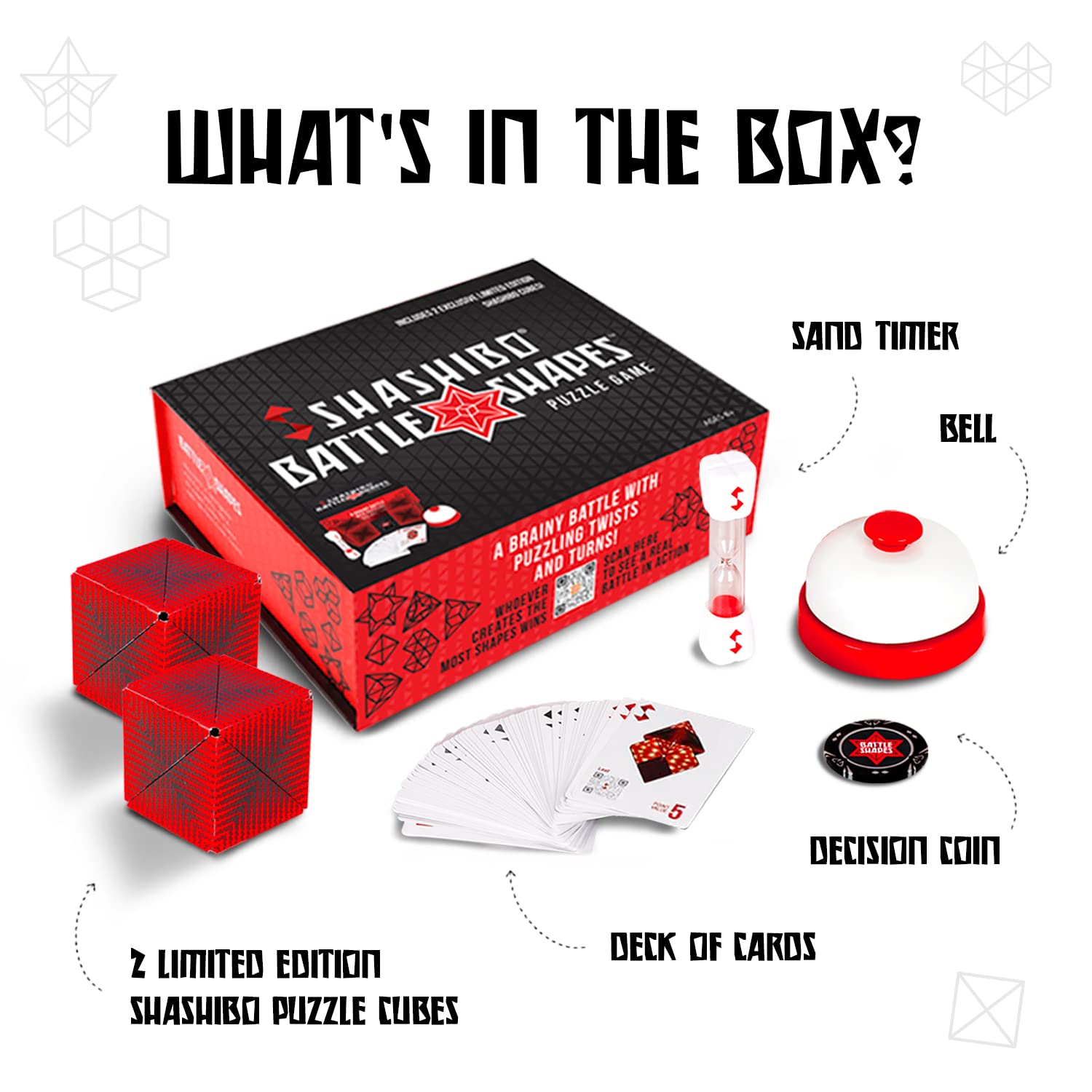 SHSHAIBO Battle Shapes Magnetizing Puzzle Game – Play Solo or with a Friend - Challenging Shape Shifting Box Game for Adults & Kids Ages 8+ with Puzzling Twists and Turns by Fun in Motion Toys 4