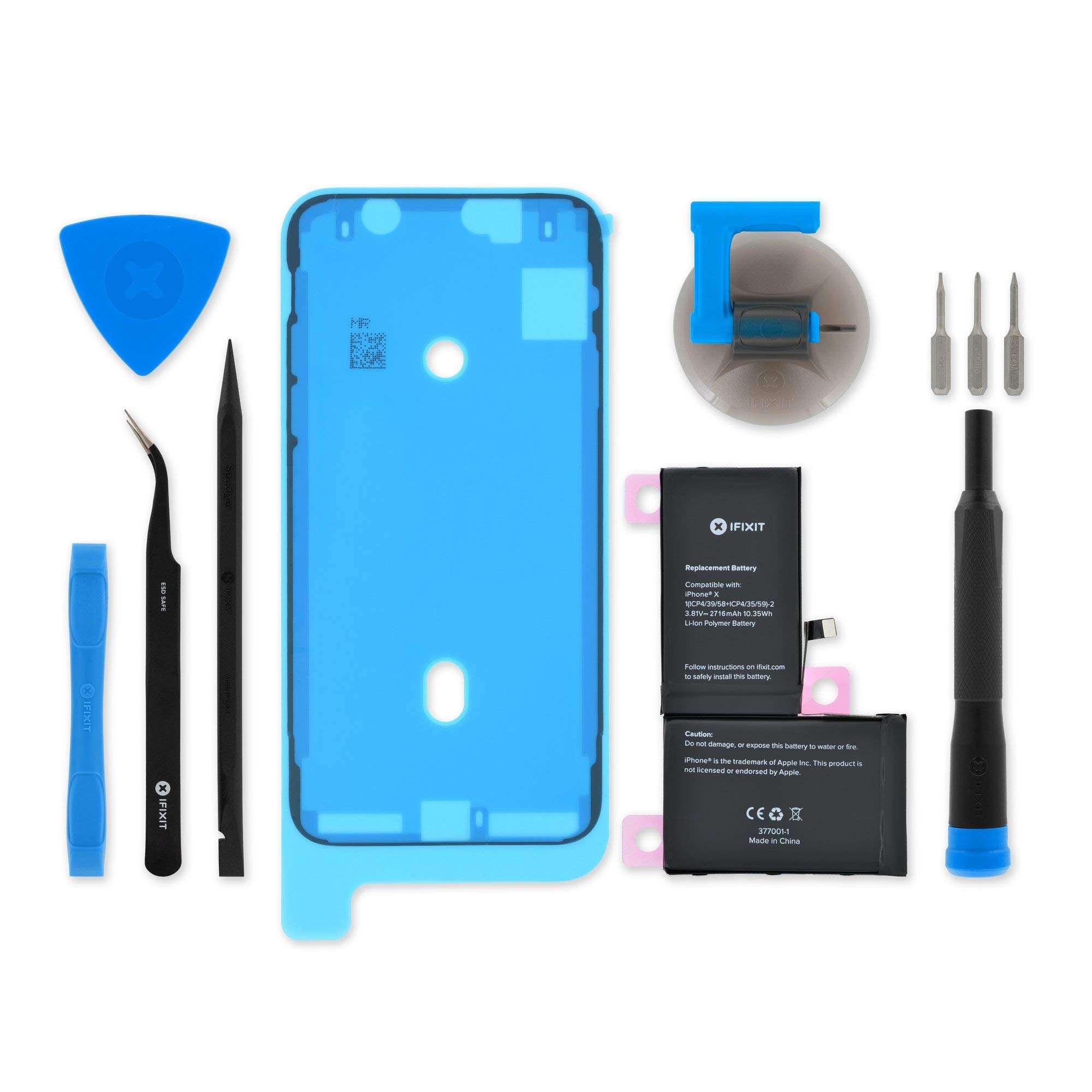 iFixit Battery Compatible with iPhone X - Repair Kit 1