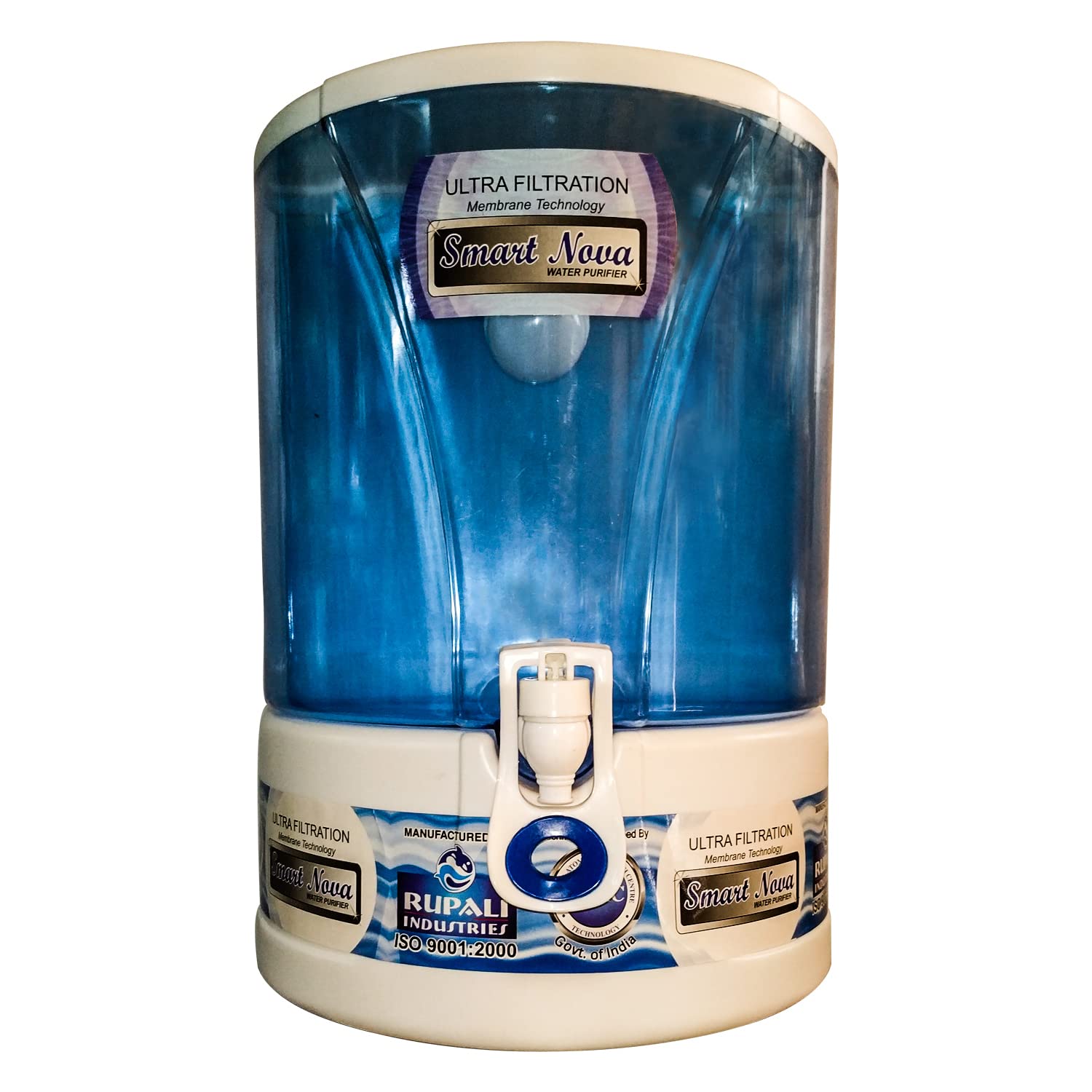 B.Nova Smart Nova UF Technology with Active Copper+Alkaline | 4 Stage Purification System with 8 liter storage | Non-Electric for home and office UF technology developed by BARC 1