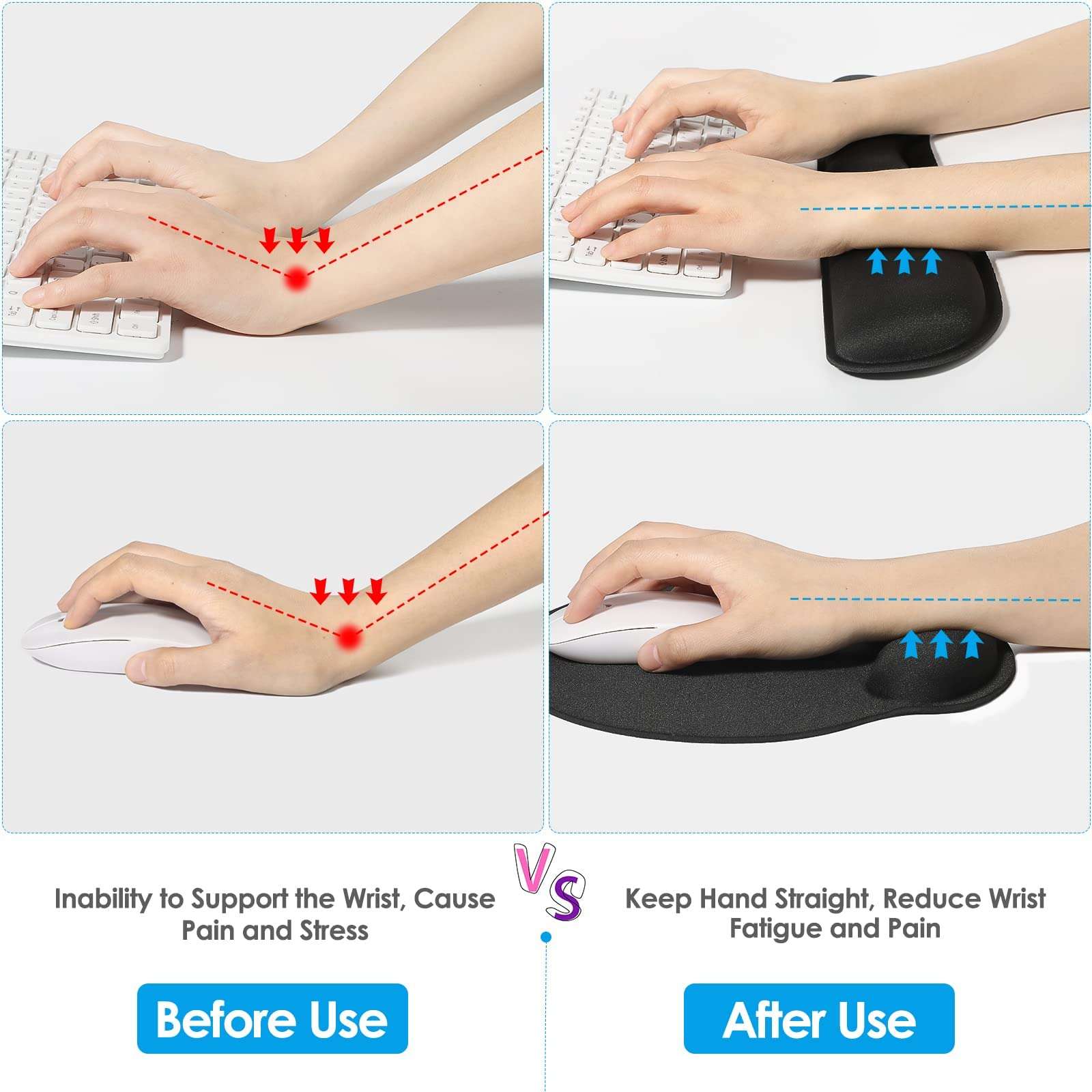 RGB Large Gaming Mouse Pad & Keyboard Wrist Rest 4