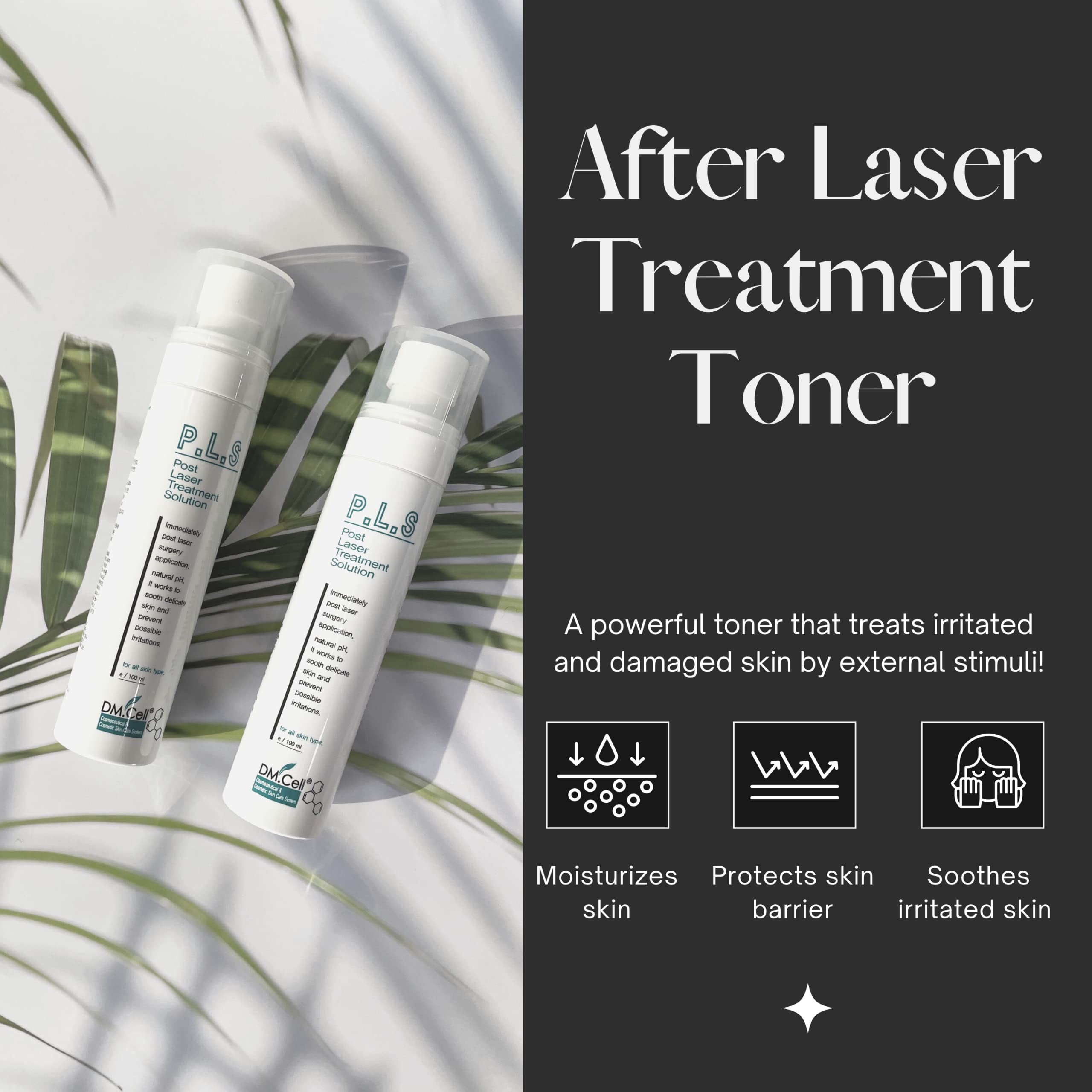 DM.Cell | Hydrating Facial Toner for Sensitive Skin | PLS Solution After microneedling Toner, Soothing with EGF and Witch Hazel Formula | Alcohol-Free Toner | Korean Skincare, 3.38 oz 2