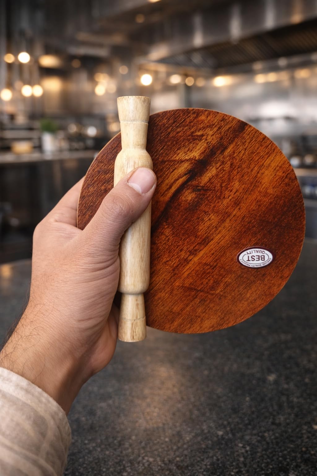 Style Shopping Plywood Wood Small Size Chakla Belan and Rolling Pin for Kids - 6 Inch 1