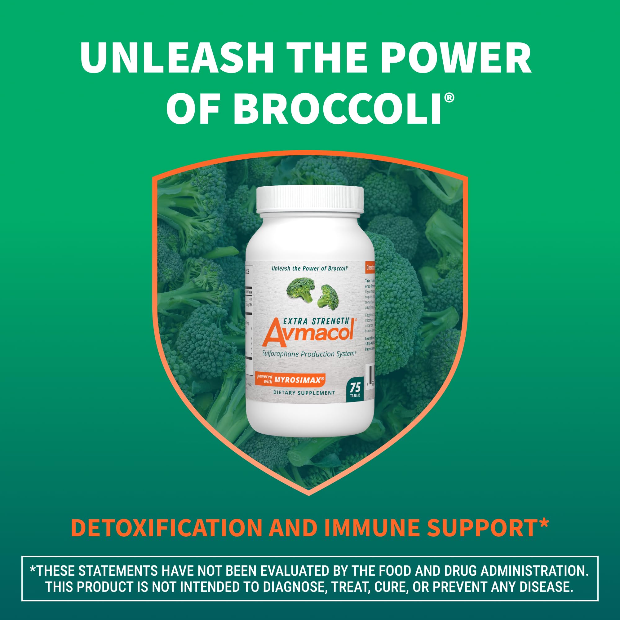 Nutramax Laboratories Avmacol Extra Strength #1 Researched Sulforaphane-Producing Brand for Detoxification, Antioxidant Support, Immune Health, Adults & Children, Moringa, 75 Tablets 3