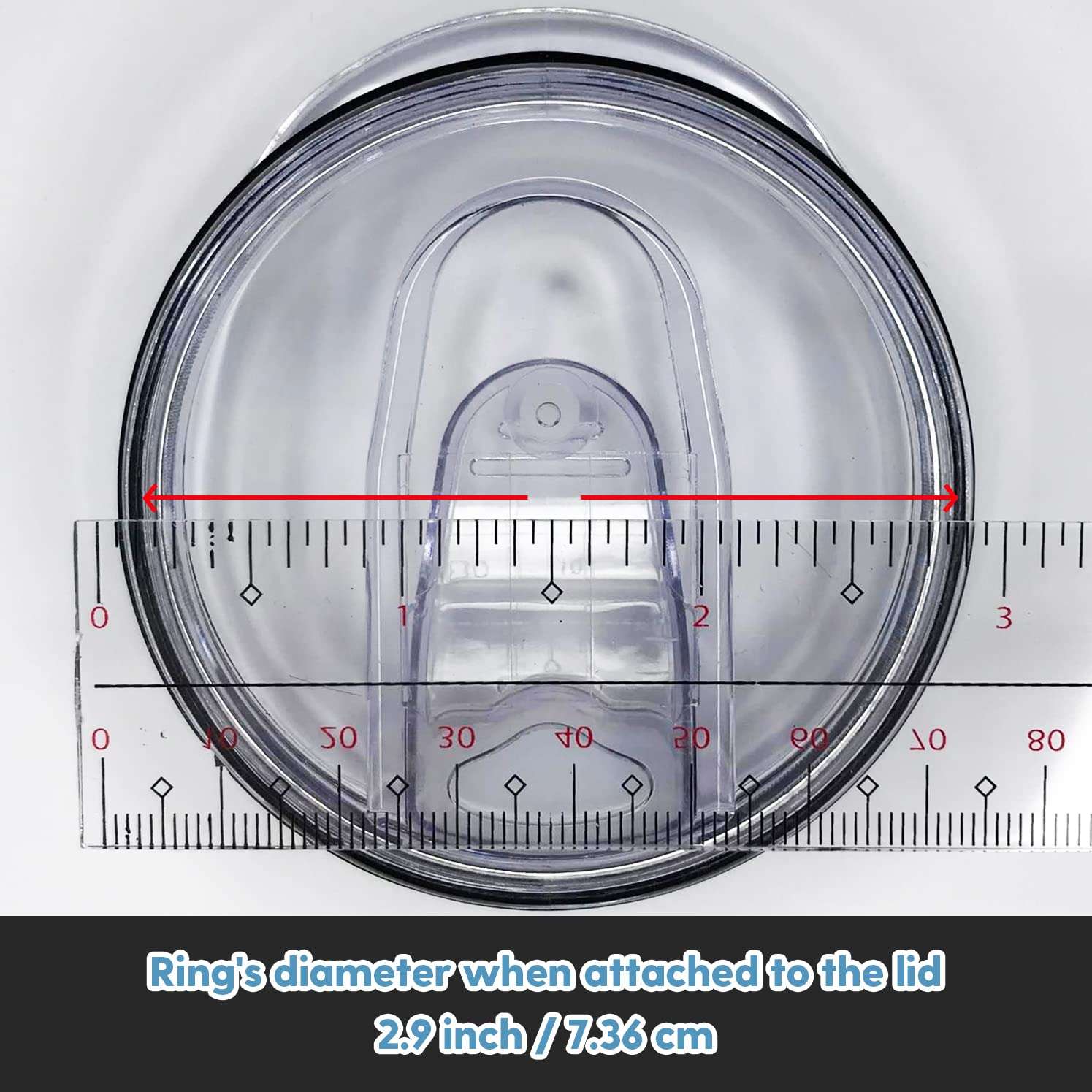 2 Pack - 12 oz White Replacement Silicon Lid Ring, 2.9 Inch Diameter - White Gasket Seals, Lid for Insulated Stainless Steel Wine Tumblers, Gasket Rings Cups Vacuum Effect, Fits on 𝐁𝐫𝐚𝐧𝐝𝐬 4